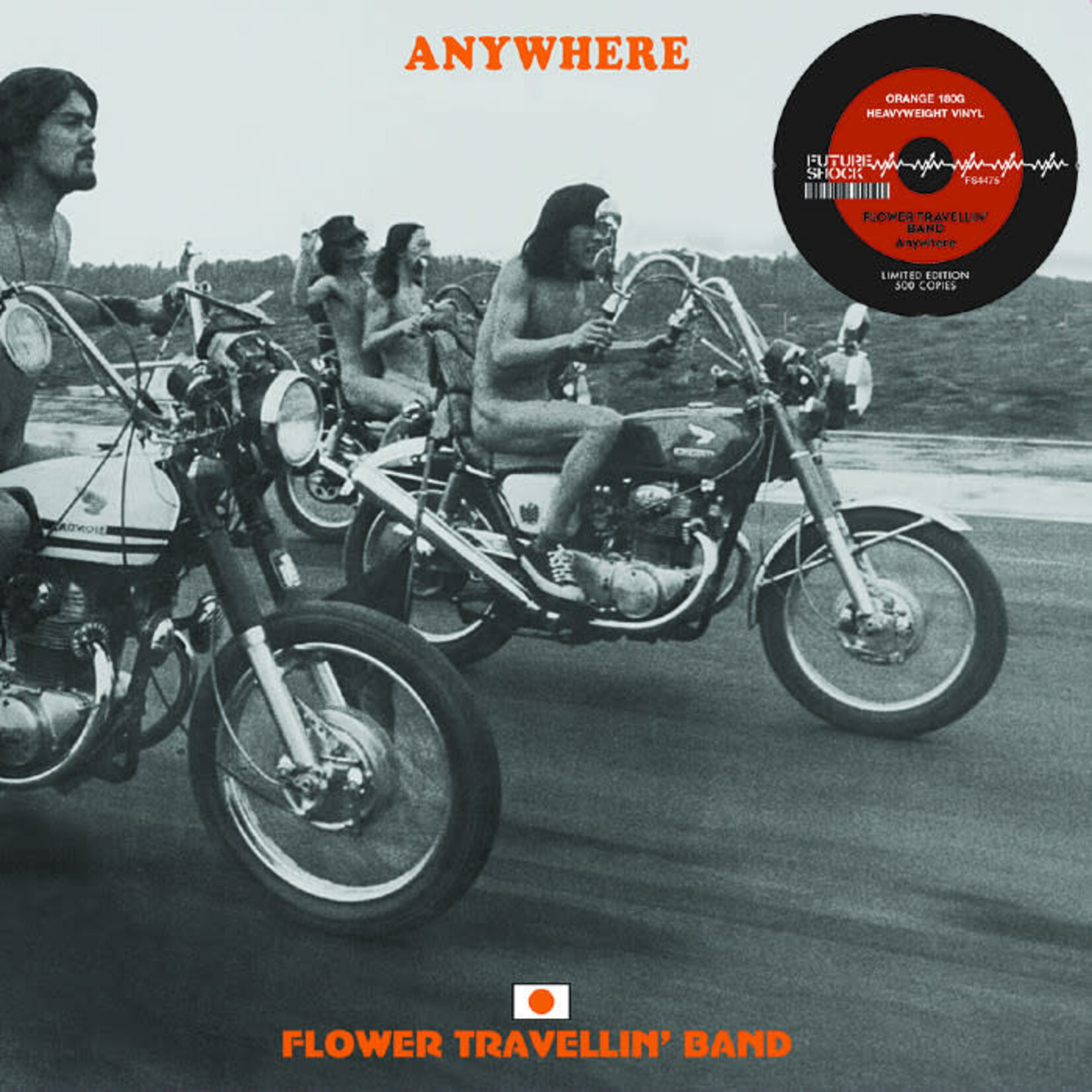 [New] Flower Travellin' Band - Anywhere (orange vinyl)