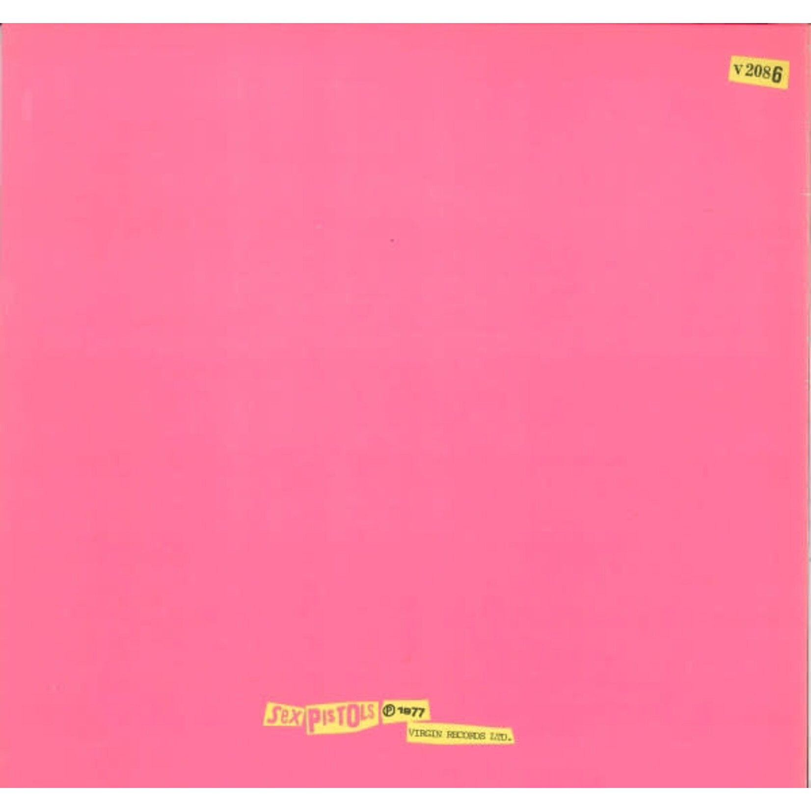 [Kollectible Vinyl] Sex Pistols - Never Mind the Bollocks (1977 UK, blank back w/ OG inner, Disc VG)