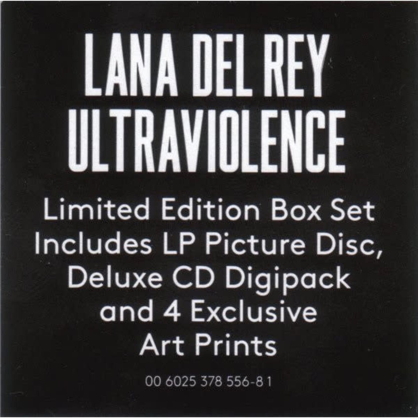 [Vintage] Lana Del Rey - Ultraviolence Deluxe Boxset (sealed, 2014 UK, promo, scored barcode)