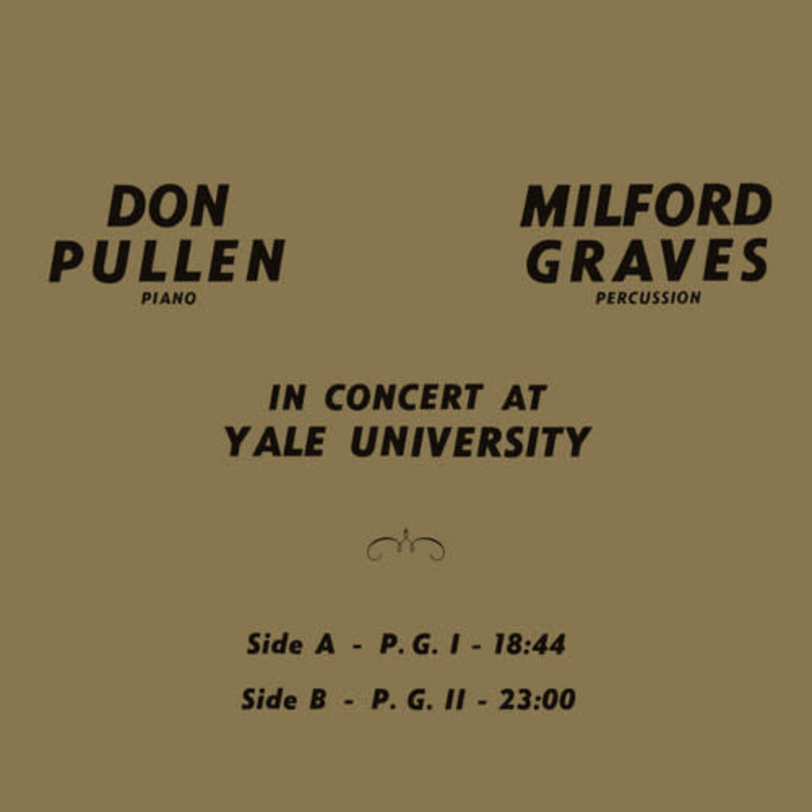 [New] Milford & Don Pullen Graves - In Concert At Yale University
