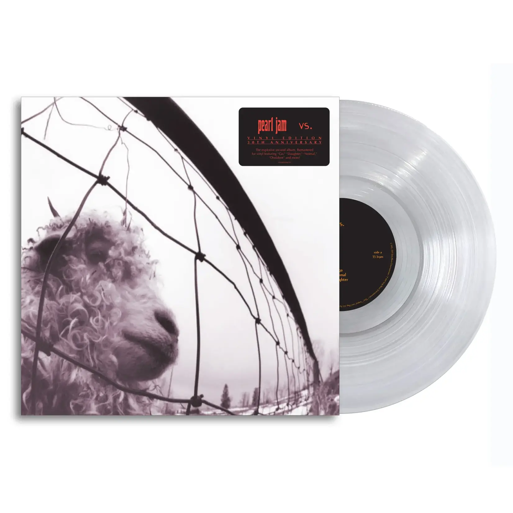 [New] Pearl Jam - Vs. (30th Anniversary Edition, clear vinyl, indie exclusive)