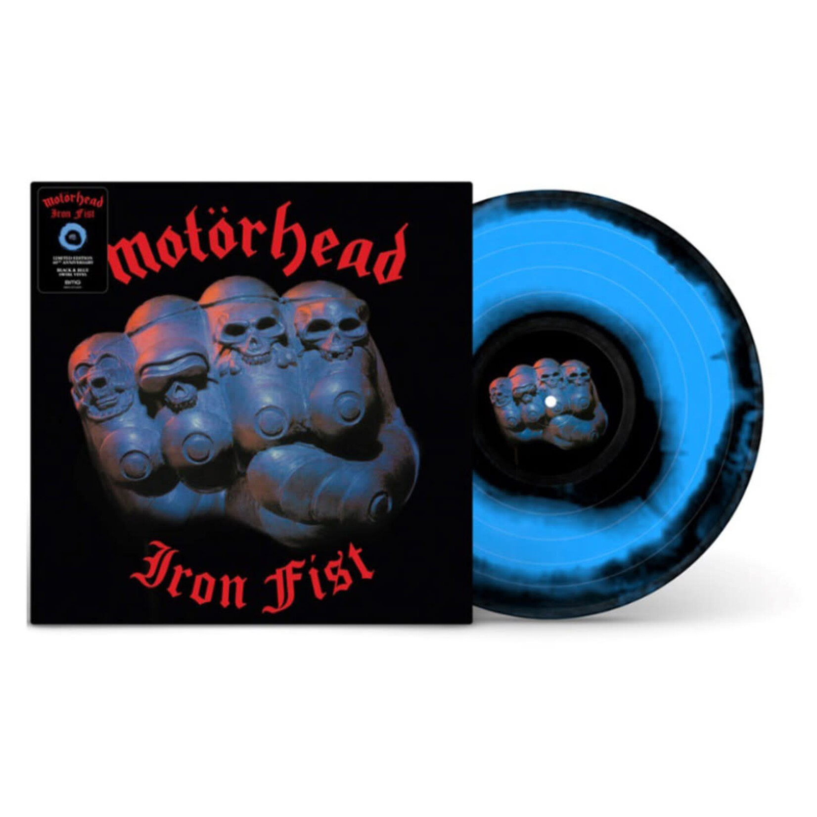 [New] Motorhead: Iron Fist (40th Anniversary Master, (black & blue swirl vinyl) [BMG]