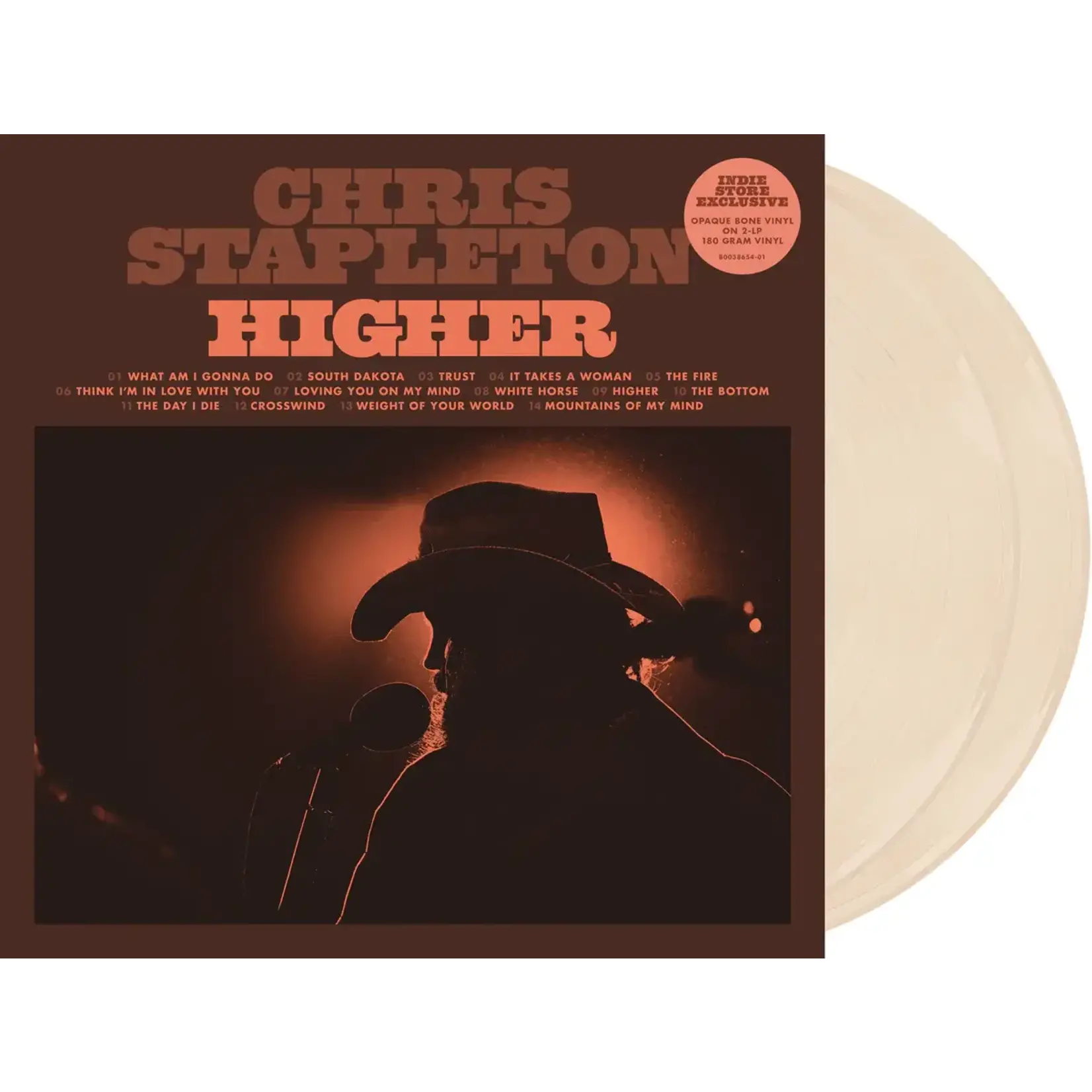 [New] Chris Stapleton - Higher (2LP, opaque bone vinyl, indie exclusive)