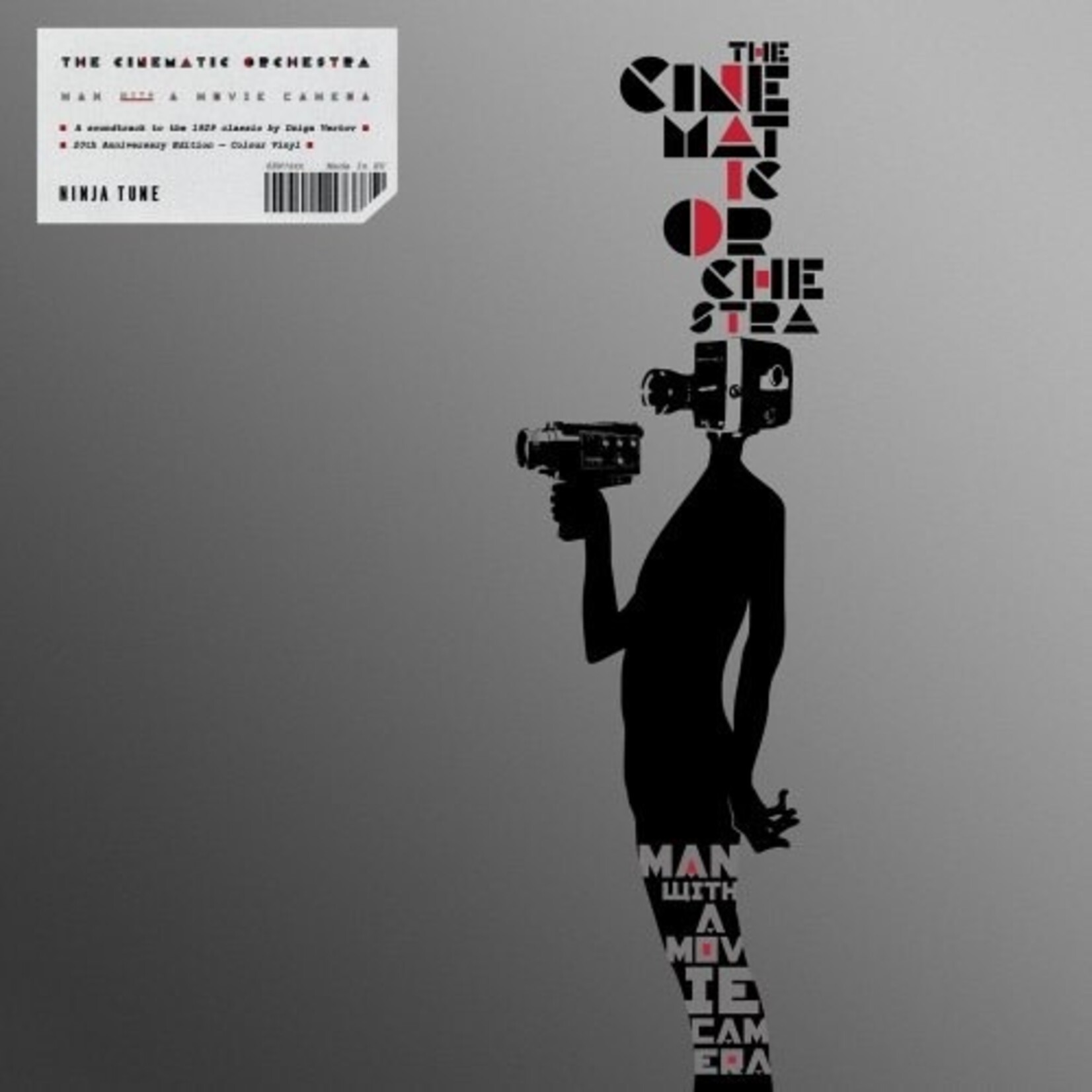 [New] The Cinematic Orchestra - Man With A Movie Camera (2LP) 20th Anniversary Edition, ashen & pewter grey vinyl)