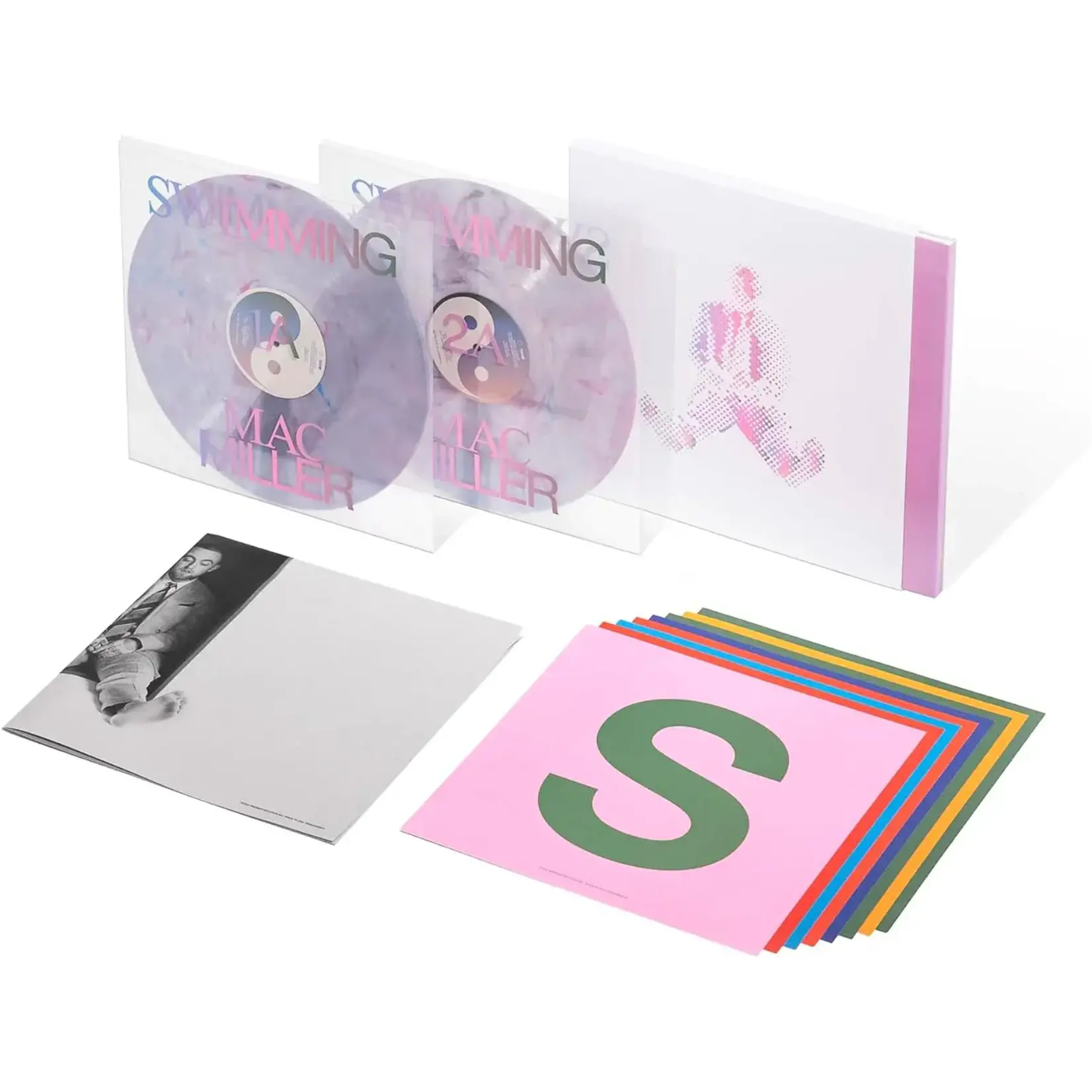 [New Vinyl] Mac Miller - Swimming (2LP, 5th Anniversary, deluxe, milky clear pink & blue marble vinyl)