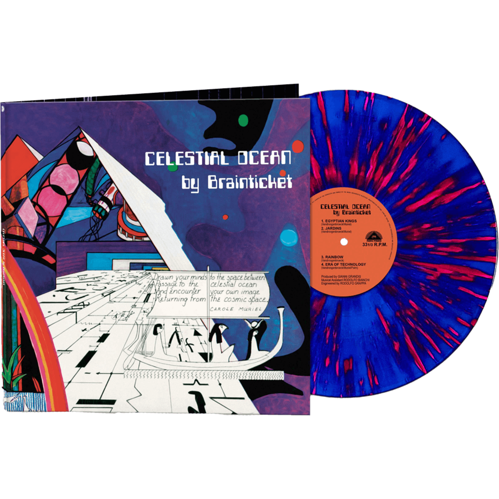 [New] Brainticket - Celestial Ocean (blue vinyl with red splatter)