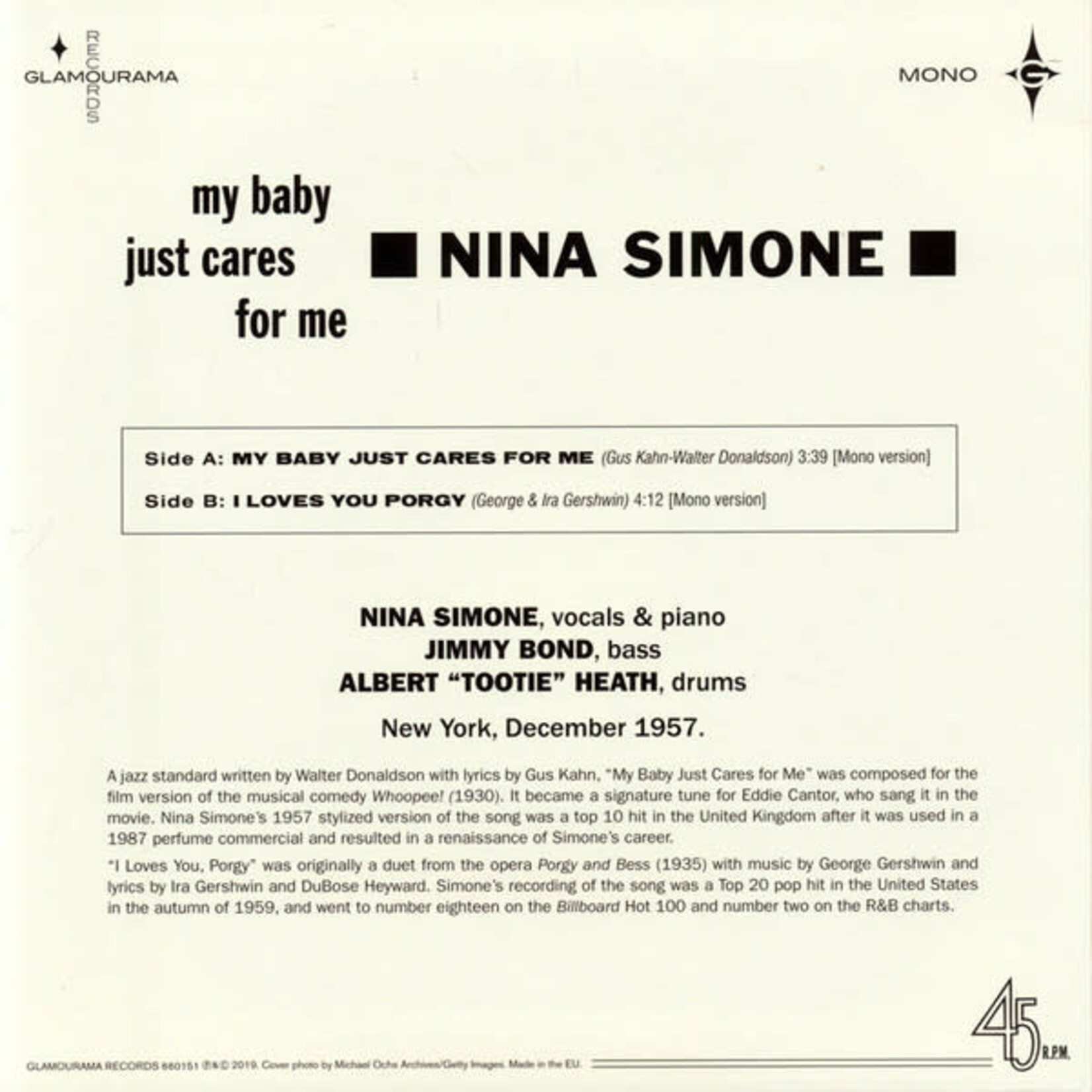 [New] Nina Simone - Little Girl Blue (LP+7", colour vinyl)