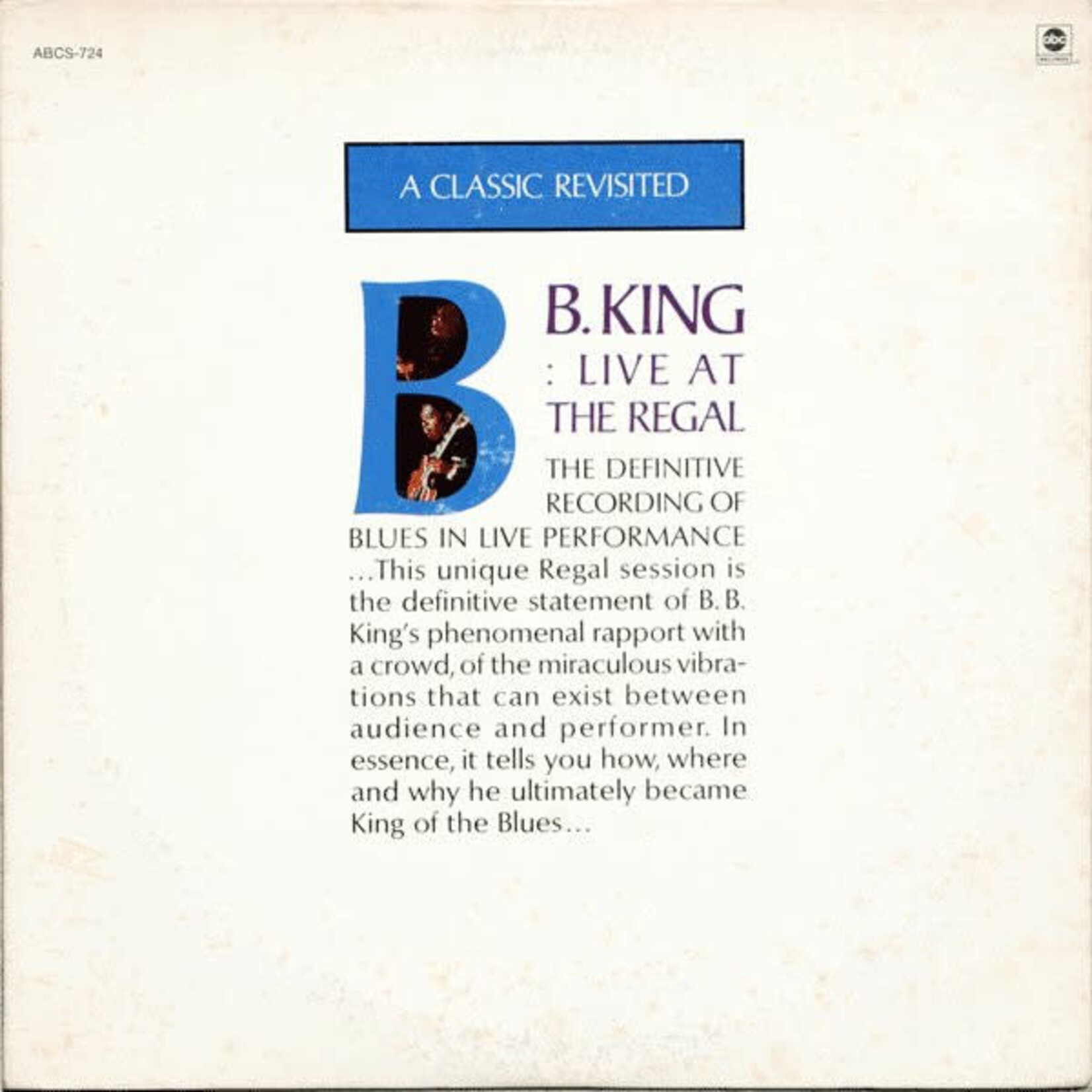 King, B.B.: Live at the Regal (Revisited) [VINTAGE]