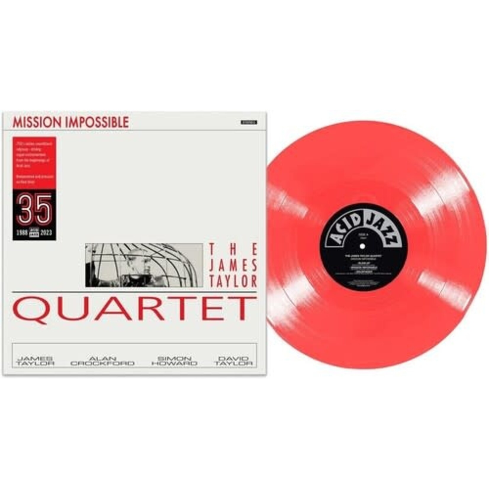 [New Vinyl] Taylor, James Quartet: Mission Impossible (red vinyl) [ACID JAZZ]