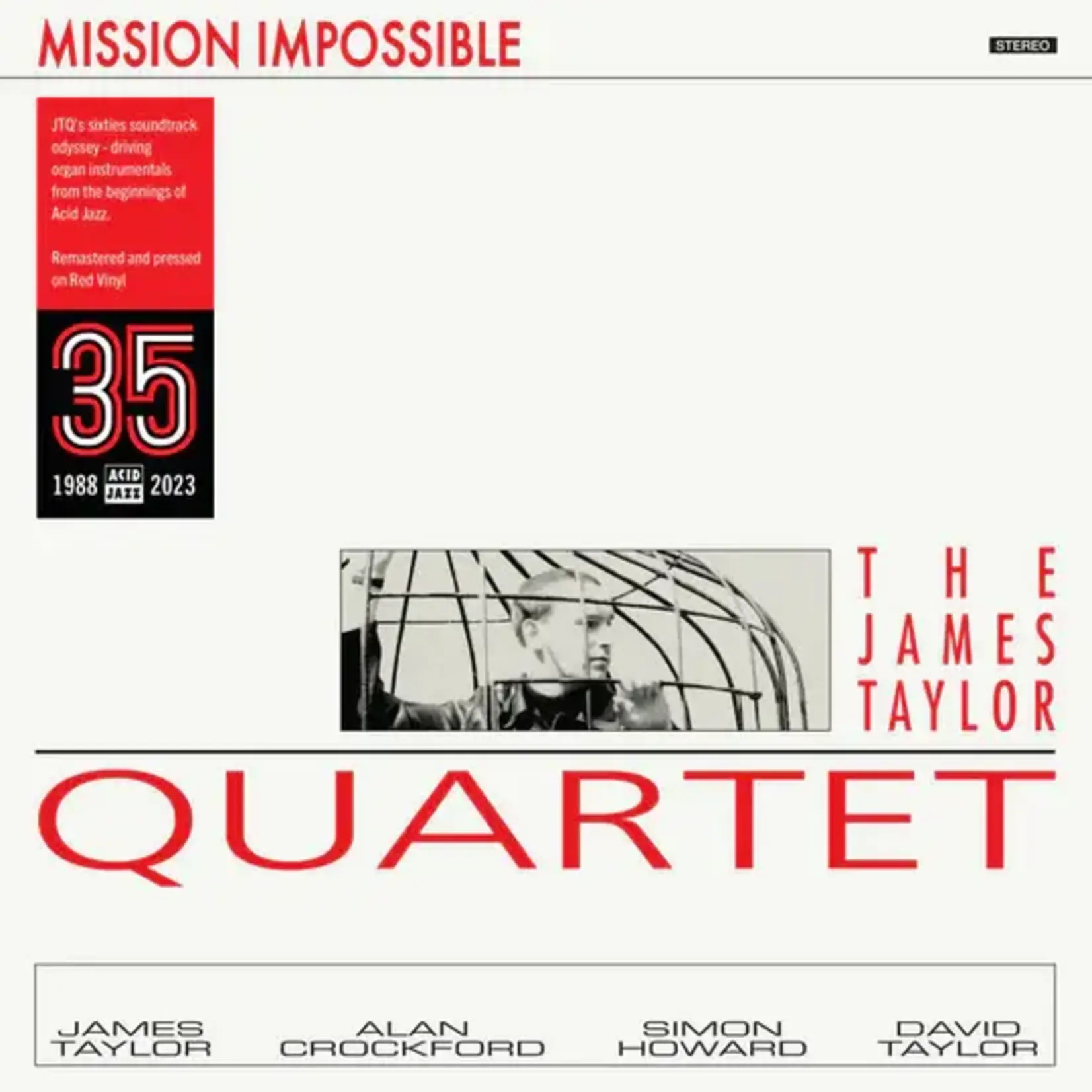 [New Vinyl] Taylor, James Quartet: Mission Impossible (red vinyl) [ACID JAZZ]