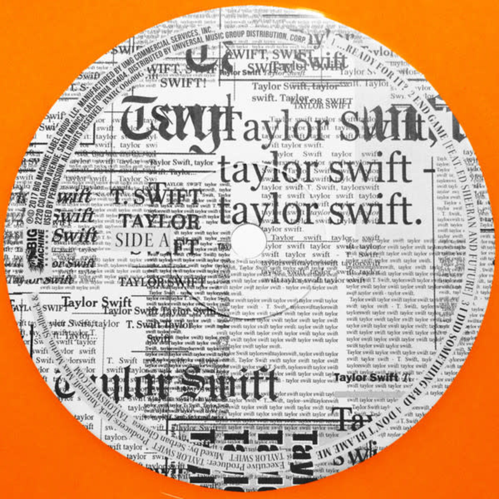 [Kollectible Vinyl] Swift, Taylor: Reputation (Ltd Ed Orange vinyl) [KOLLECTIBLES]