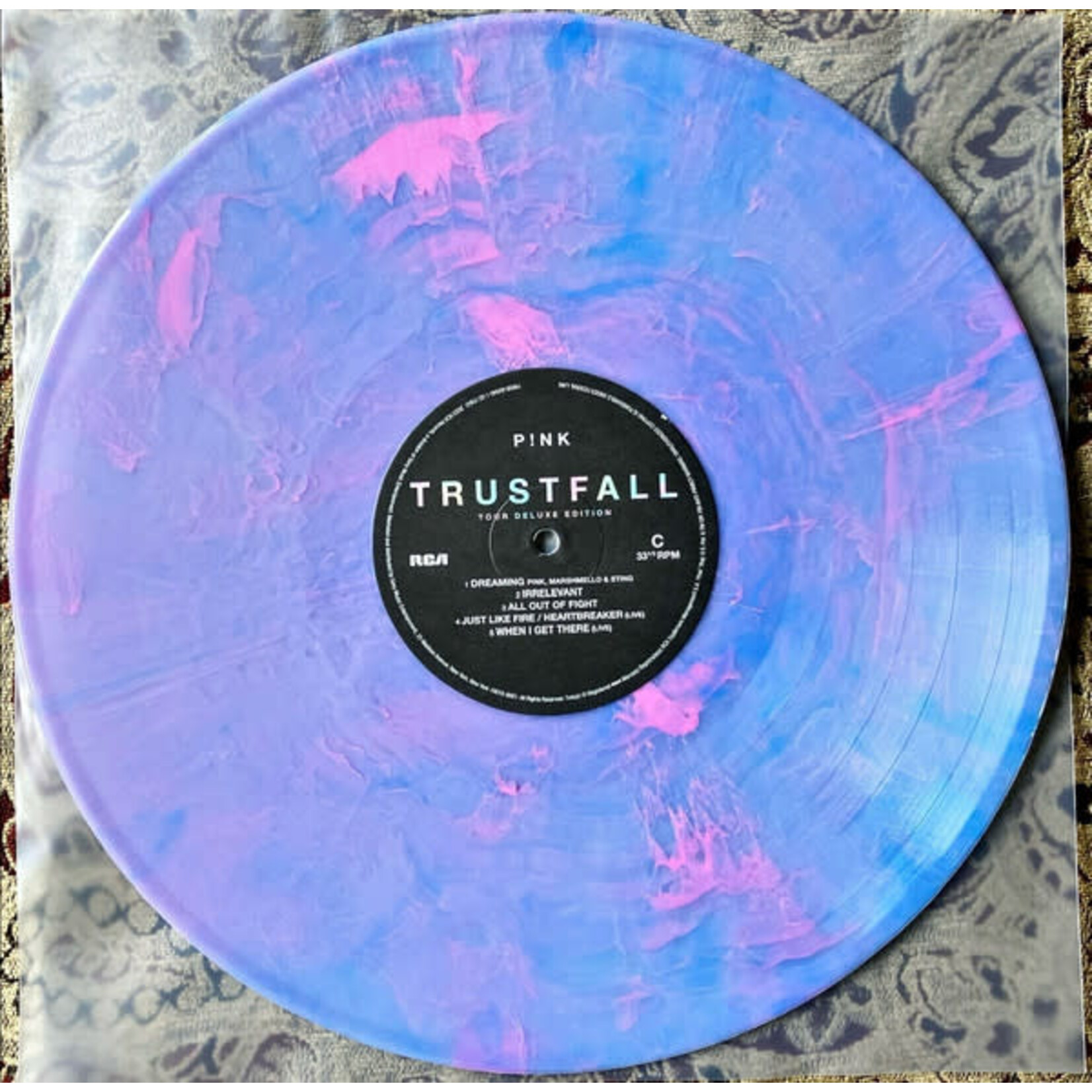 [New Vinyl] P!NK: Trustfall: Tour Deluxe Edition (2LP, pink & purple vinyl) [RCA]