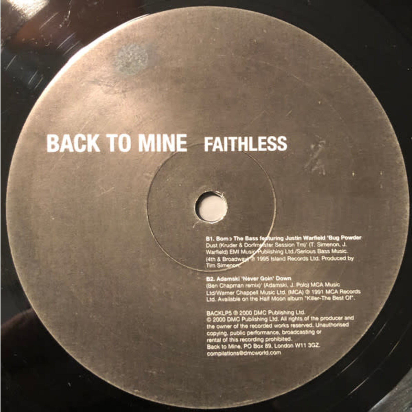 Various: Back To Mine Faithless  [KOLLECTIBLES]