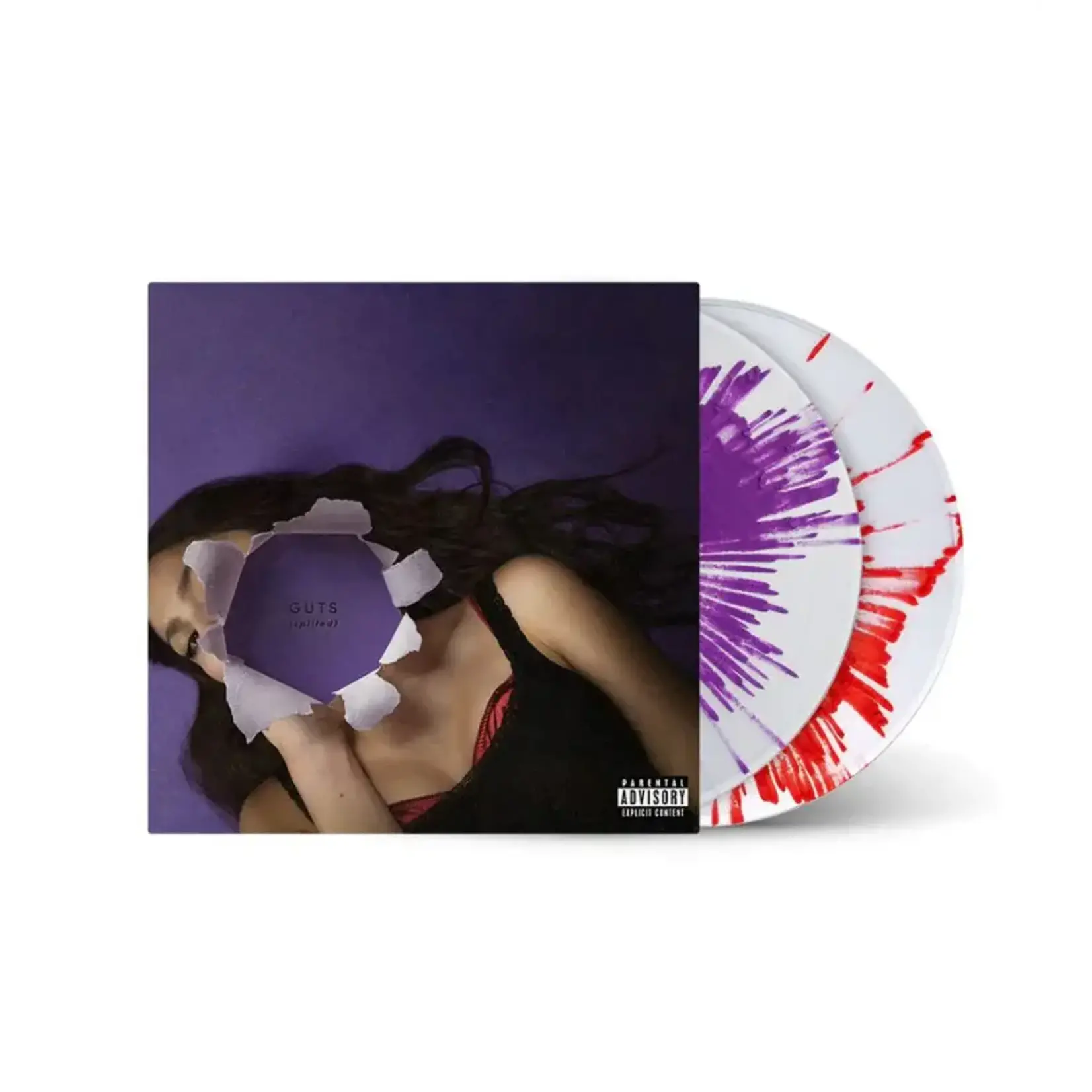 [New Vinyl] Rodrigo, Olivia: Guts: Spilled (2LP, purple & red splatter vinyl, deluxe, limited edition) [INTERSCOPE]