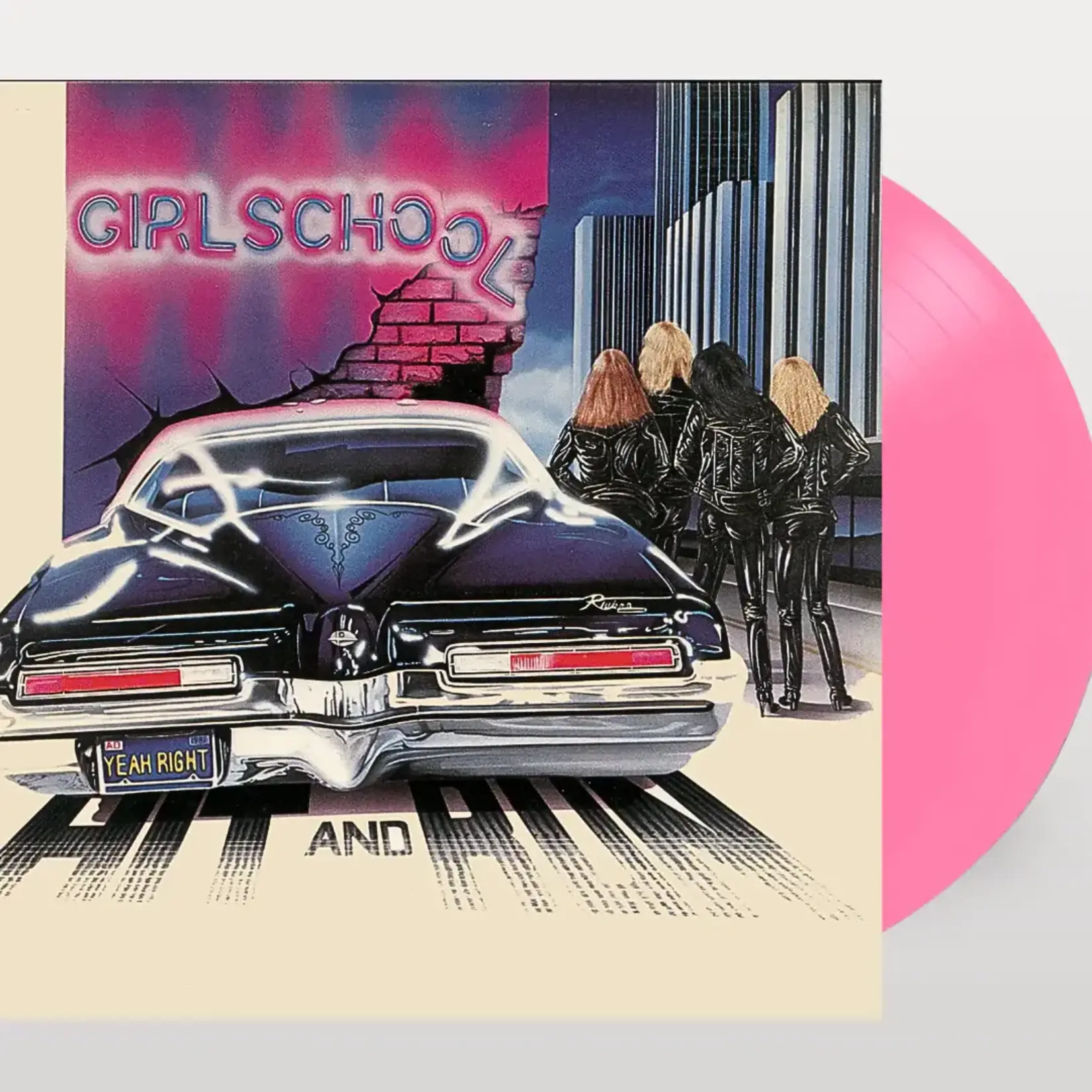 [New Vinyl] Girlschool: Hit And Run (pink vinyl) [RENAISSANCE]