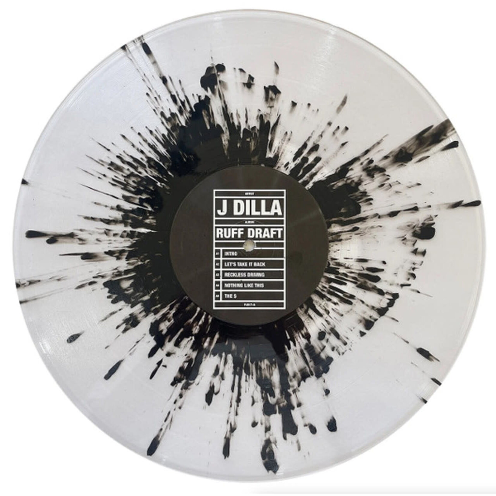 [New Vinyl] J Dilla: Ruff Draft: Dilla's Mix (clear vinyl with black splatter) [PAY JAY]