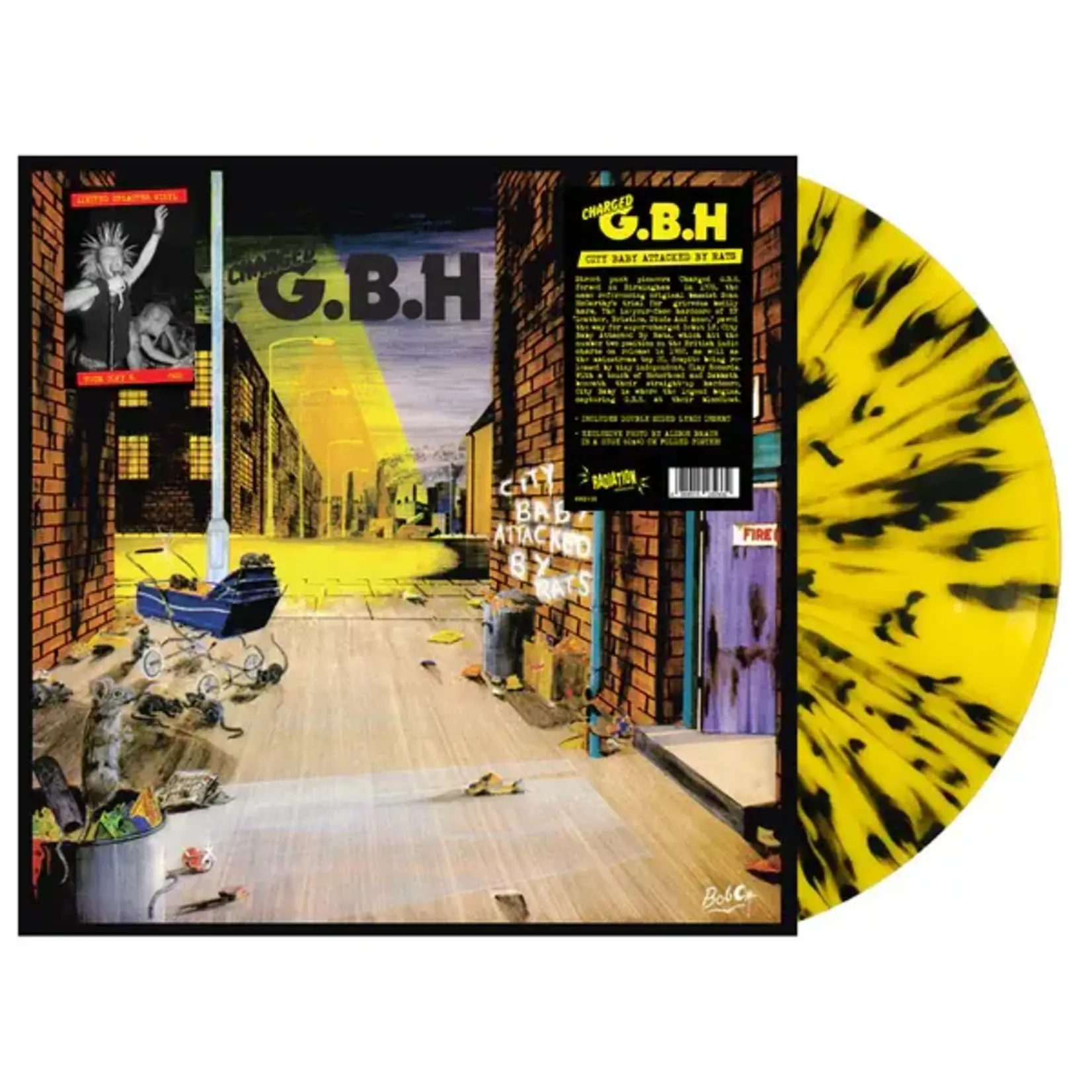 [New Vinyl] G.B.H.: City Baby Attacked By Rats (splatter vinyl) [RADIATION]