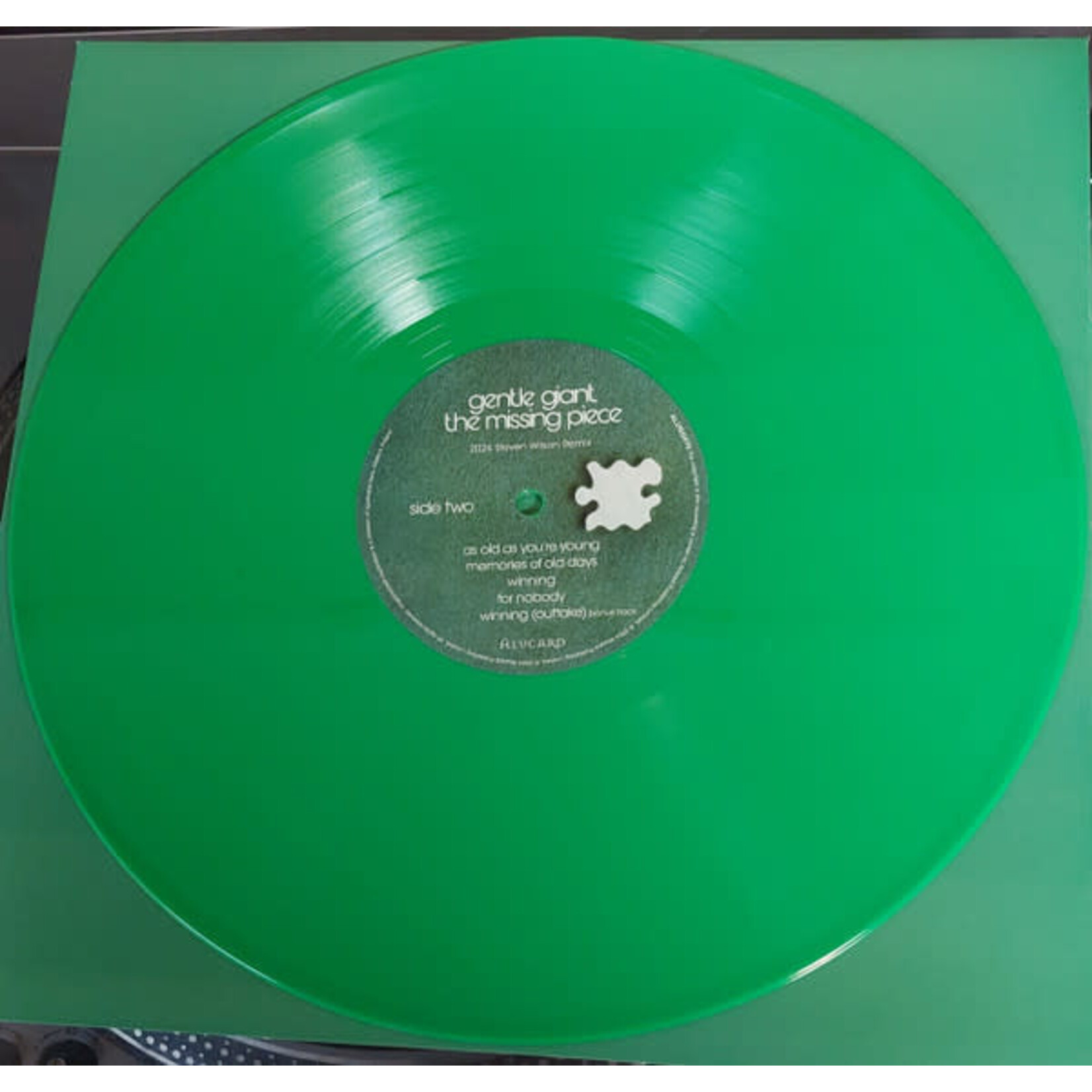 [New] Gentle Giant: The Missing Piece (Steven Wilson remix, transparent green vinyl) [ALUCARD]