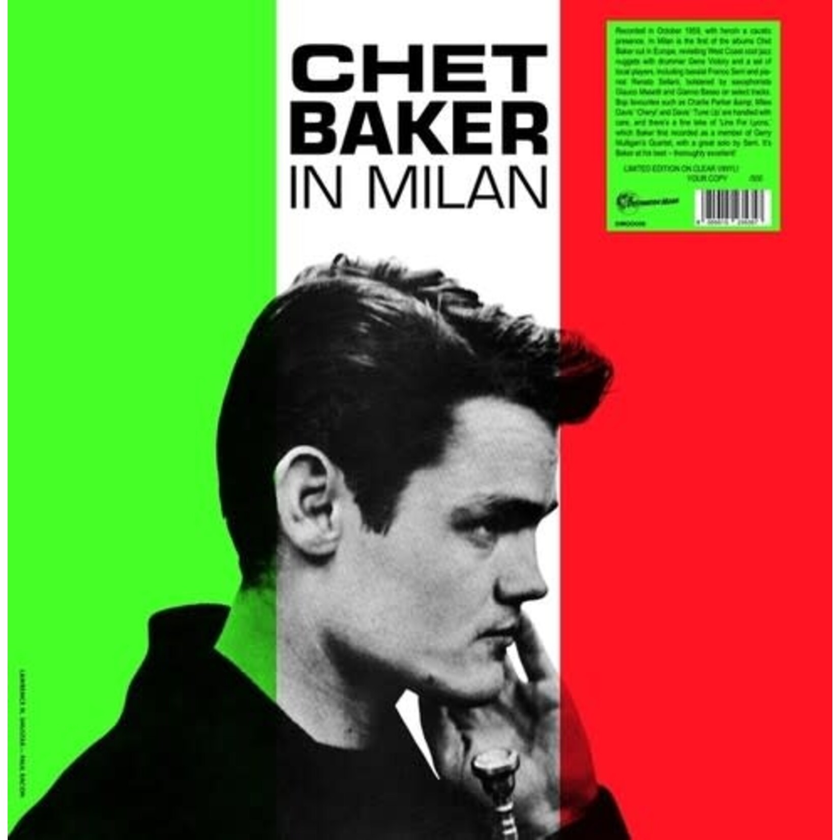 [New Vinyl] Baker, Chet: In Milan (clear vinyl) [DESTINATION MOON]