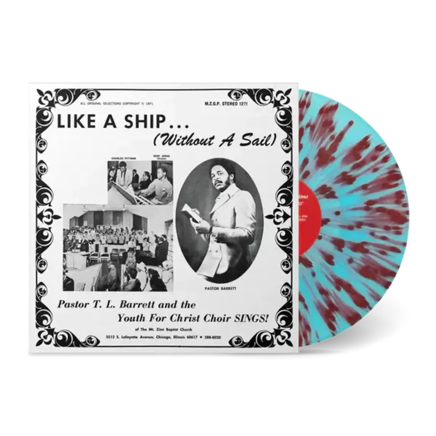 [New Vinyl] Barrett, Pastor T.L. & The Youth For Christ Choir: Like A Ship - Without A Sail (splatter vinyl) [NUMERO]
