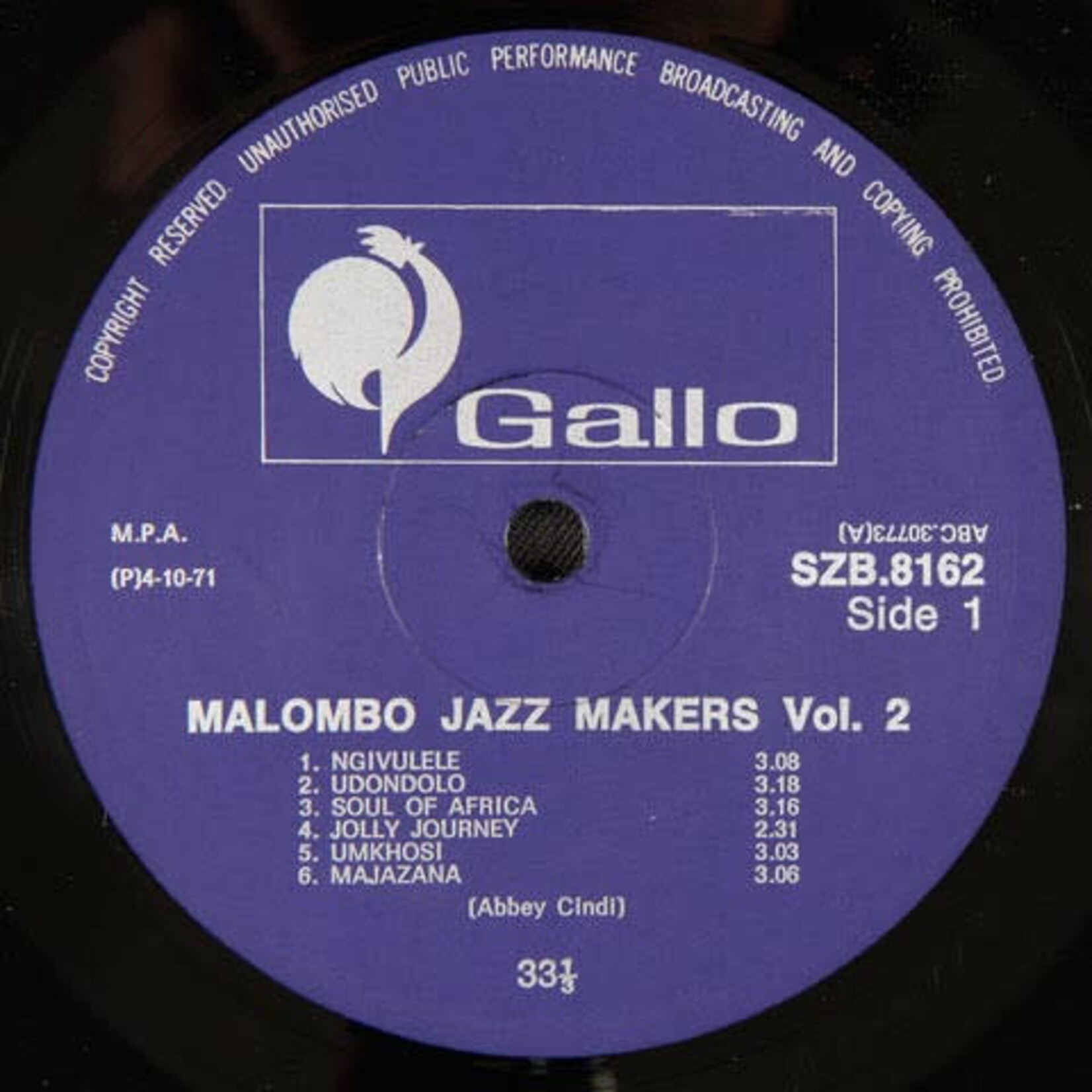 [Kollectible Vinyl] Malombo Jazz Makers: Malombo Jazz Makers Vol. 2 [KOLLECTIBLES]