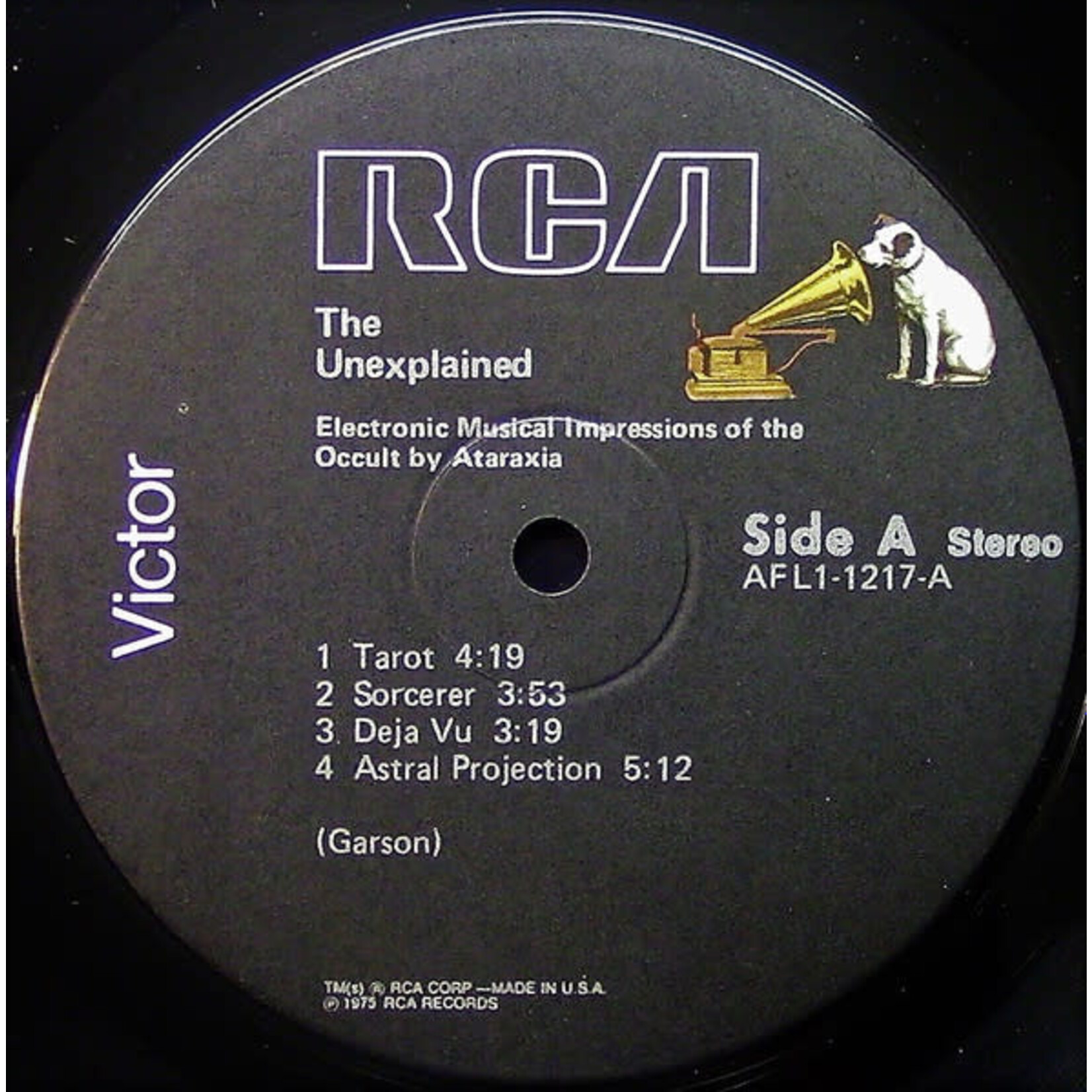 [Kollectible Vinyl] Ataraxia (Mort Garson): The Unexplained (Electronic Musical Impressions Of The Occult) [KOLLECTIBLES]