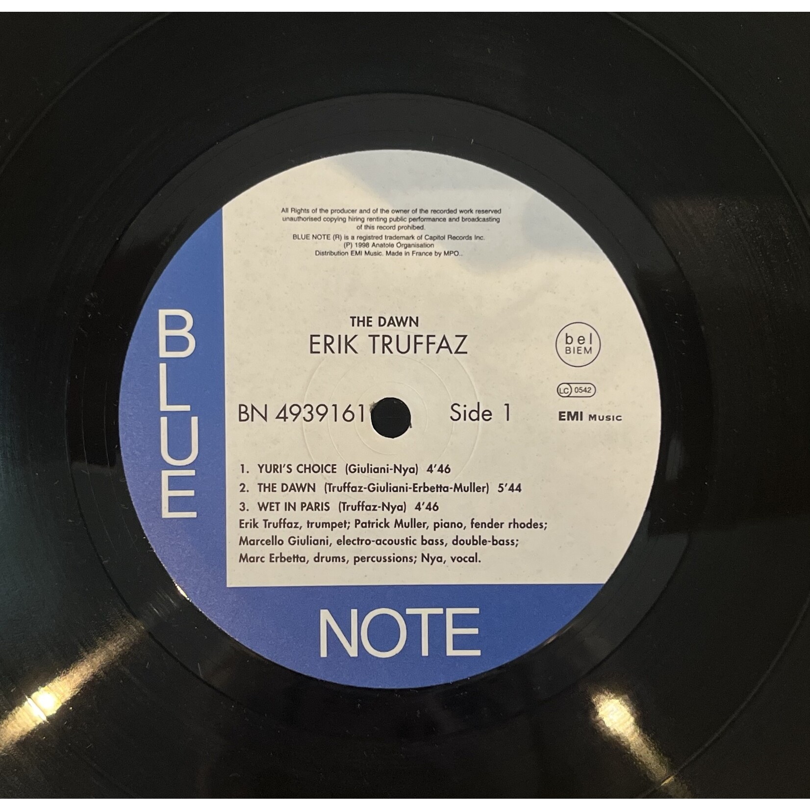 [Kollectible Vinyl] Truffaz, Erik: The Dawn (1998, USA,VG+) [BLUE NOTE]