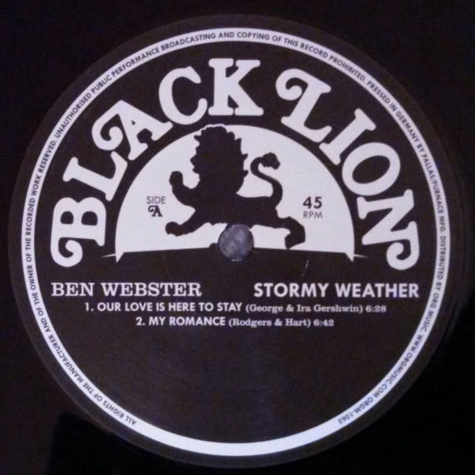 [Kollectibles] Webster, Ben: Stormy Weather (2012, USA, Jazz Audiophile, Ex) [BLACKLION]