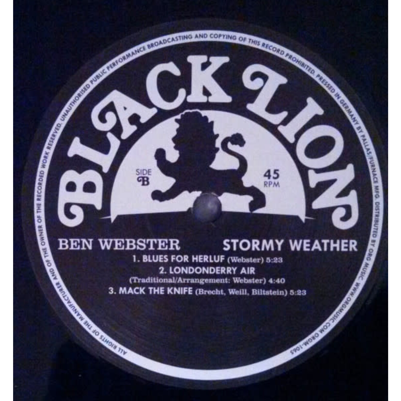 [Kollectibles] Webster, Ben: Stormy Weather (2012, USA, Jazz Audiophile, Ex) [BLACKLION]