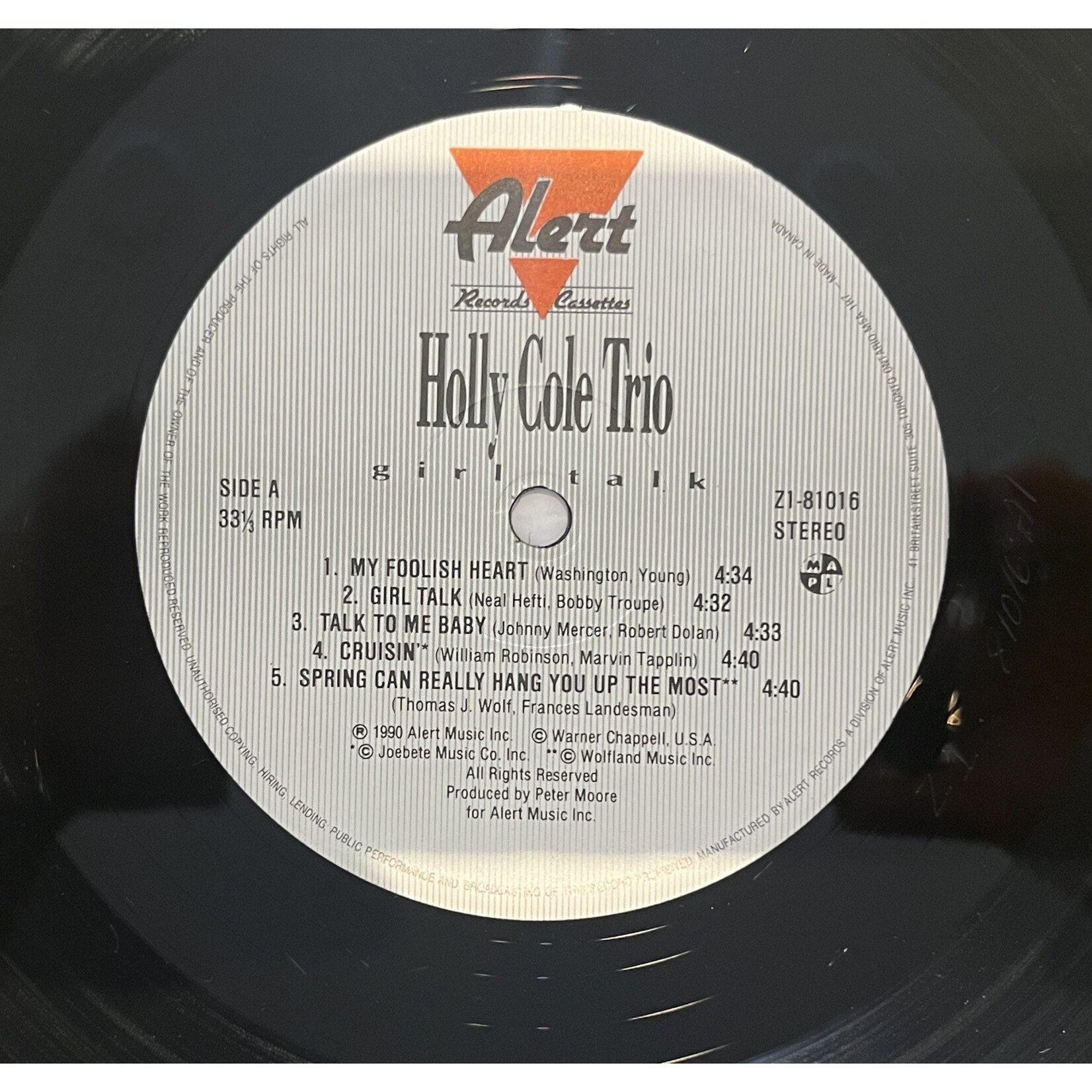 [Kollectible Vinyl] Holly Cole Trio: Girl Talk [KOLLECTIBLES]