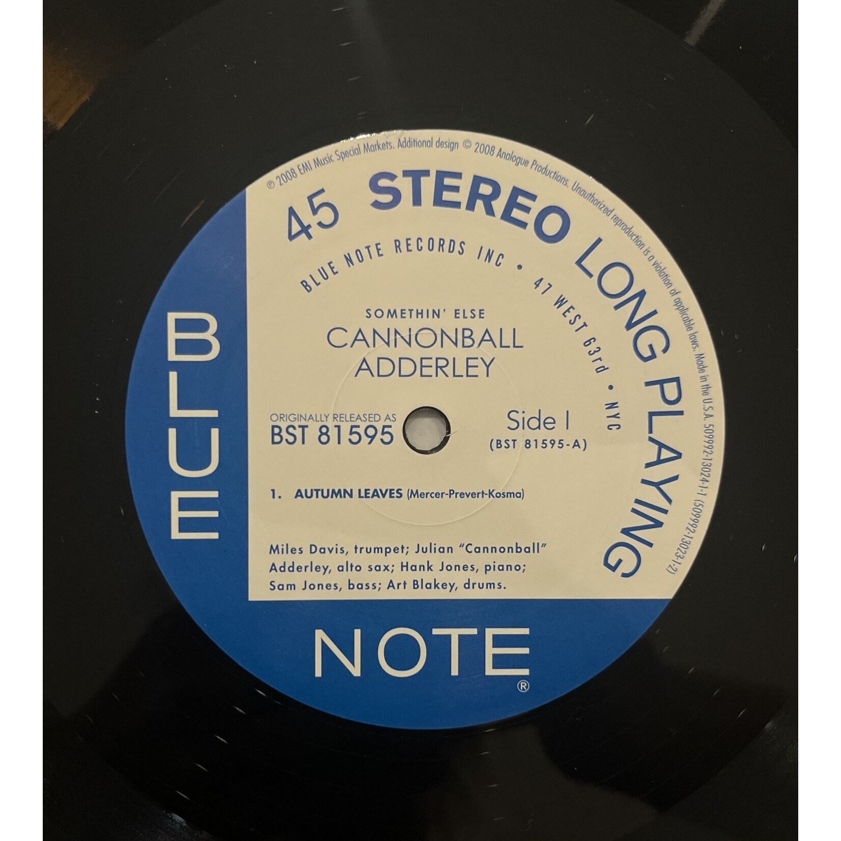 [Kollectible Vinyl] Cannonball Adderley: Somethin' Else  [KOLLECTIBLES]