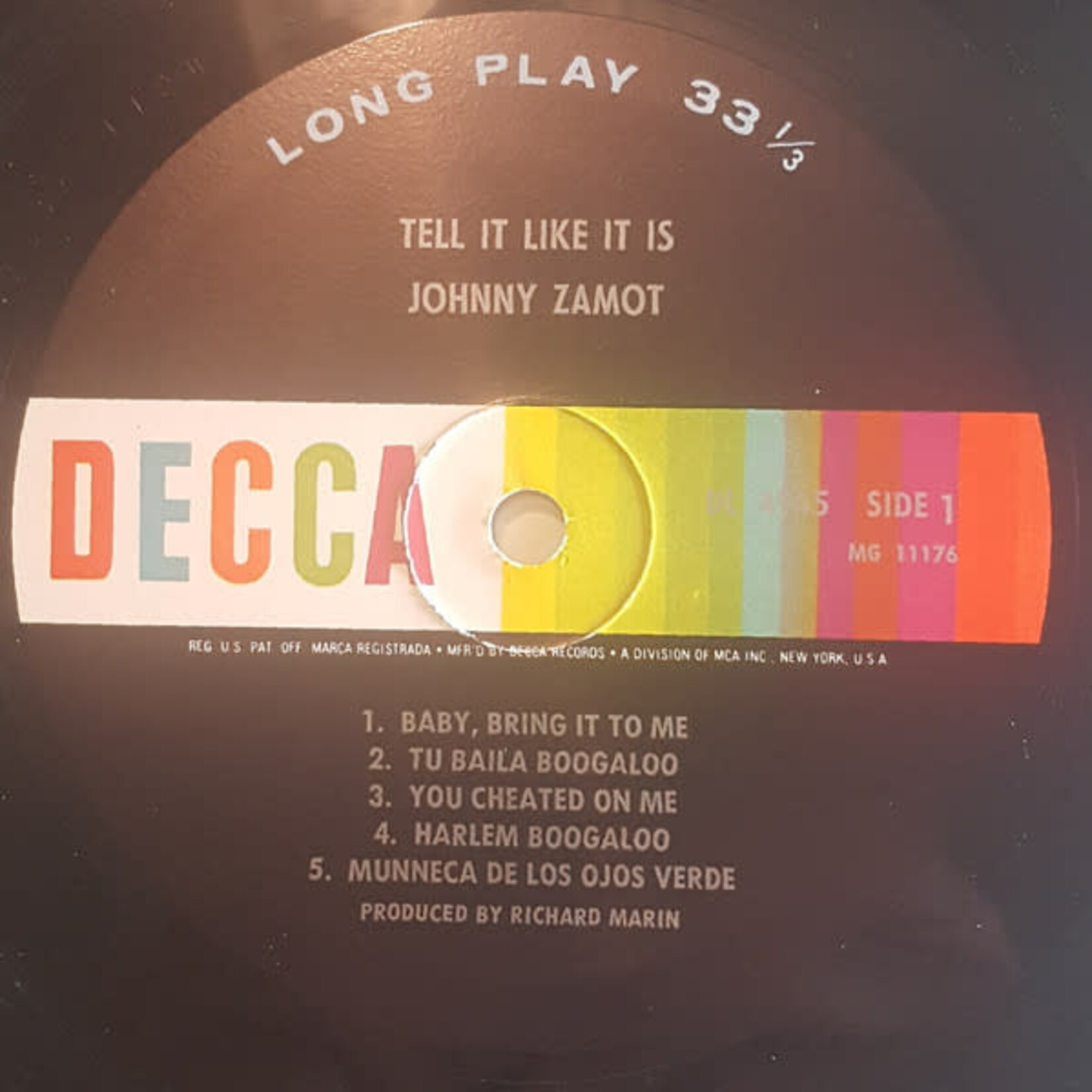 [Kollectibles] Zamot, Johnny: Tell It Like It Is (1967, Canada, Mono, VG+) [DECCA]