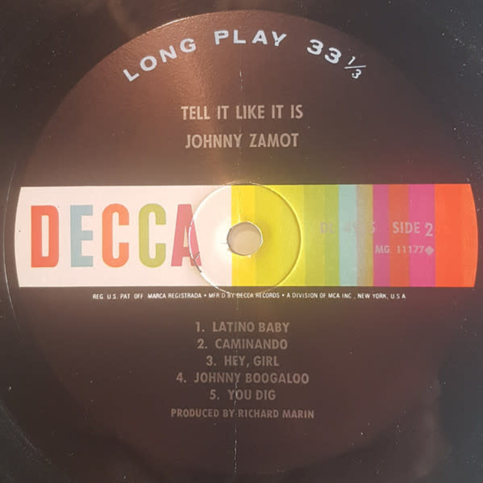 [Kollectibles] Zamot, Johnny: Tell It Like It Is (1967, Canada, Mono, VG+) [DECCA]