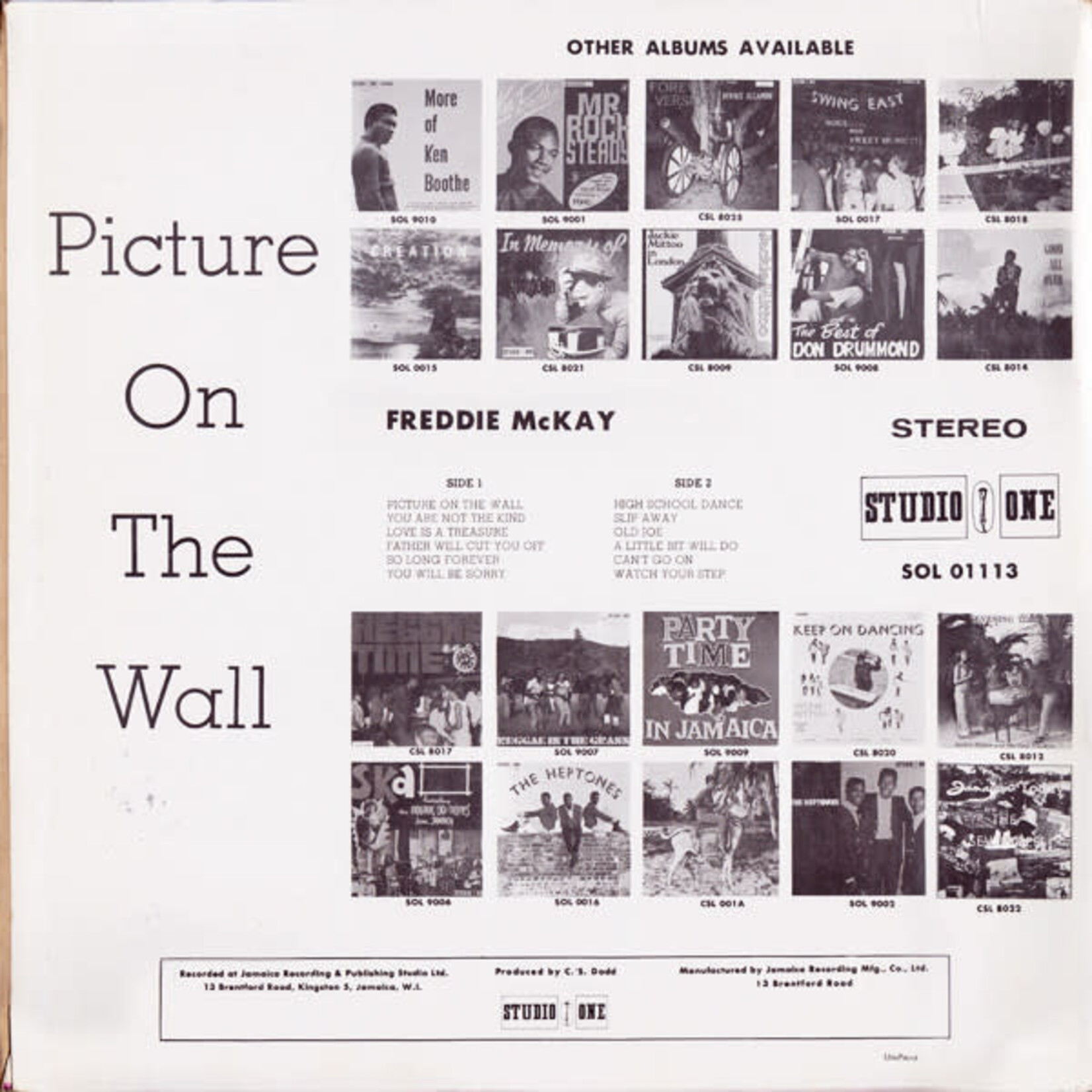 [Kollectible Vinyl] McKay, Freddie: Picture On The Wall [KOLLECTIBLES]