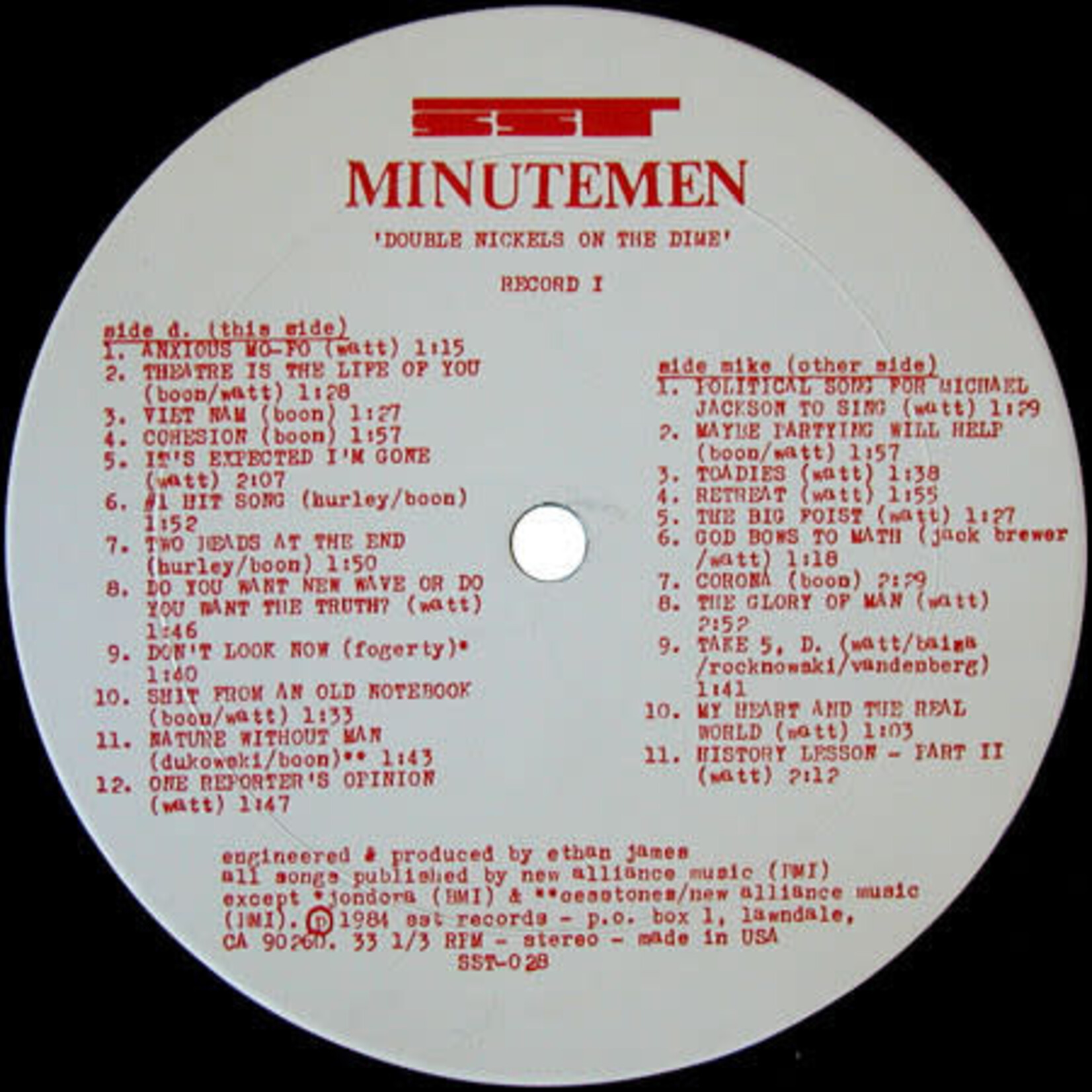 [Kollectible Vinyl] Minutemen: Double Nickels On The Dime