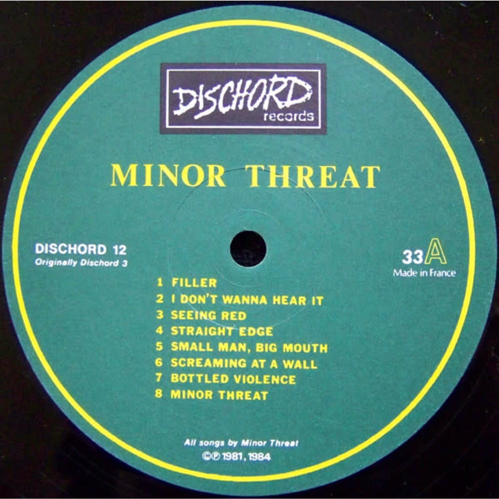 [Kollectible Vinyl] Minor Threat: Minor Threat [KOLLECTIBLES]