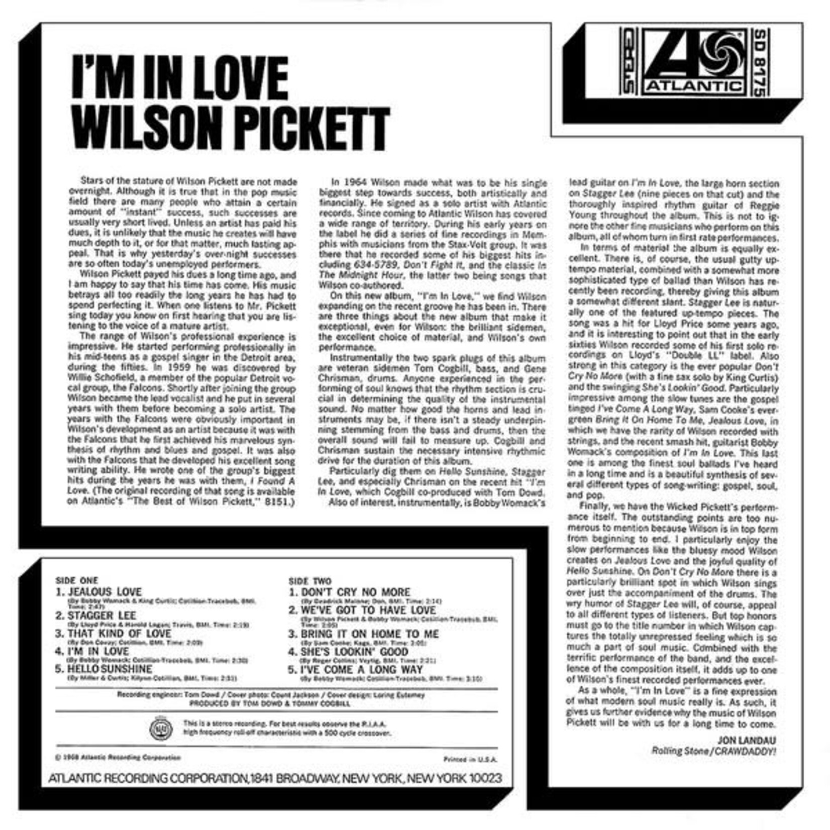 [Kollectible Vinyl] Pickett, Wilson: I'm in Love [KOLLECTIBLES]