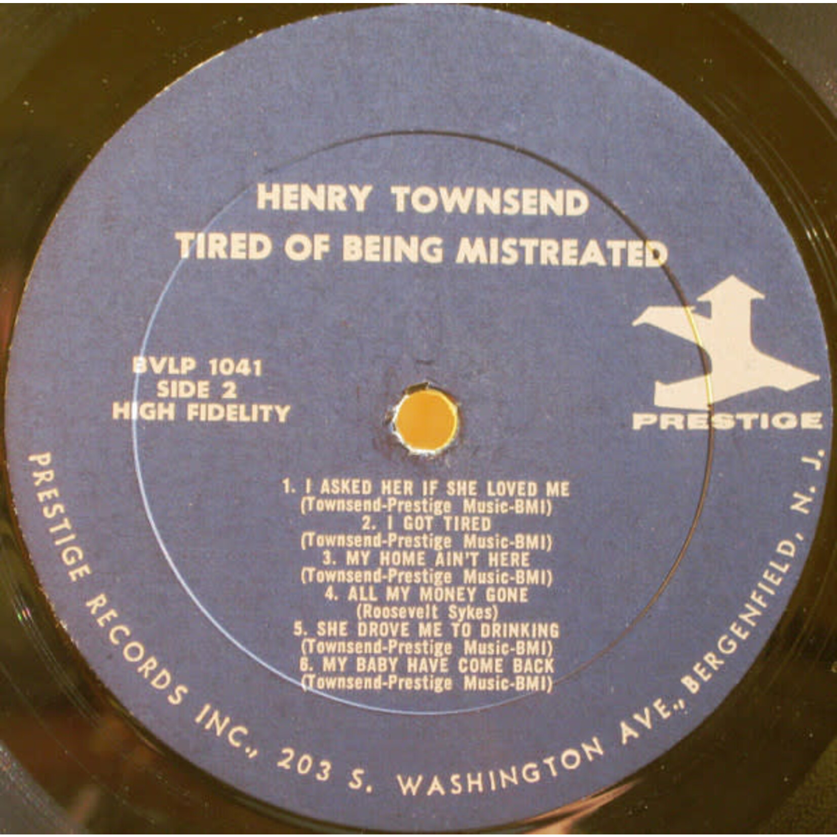 [Kollectible Vinyl] Townsend, Henry: Tired Of Bein’ Mistreated (1967, USA, Blues, VG) [PRESTIGE]