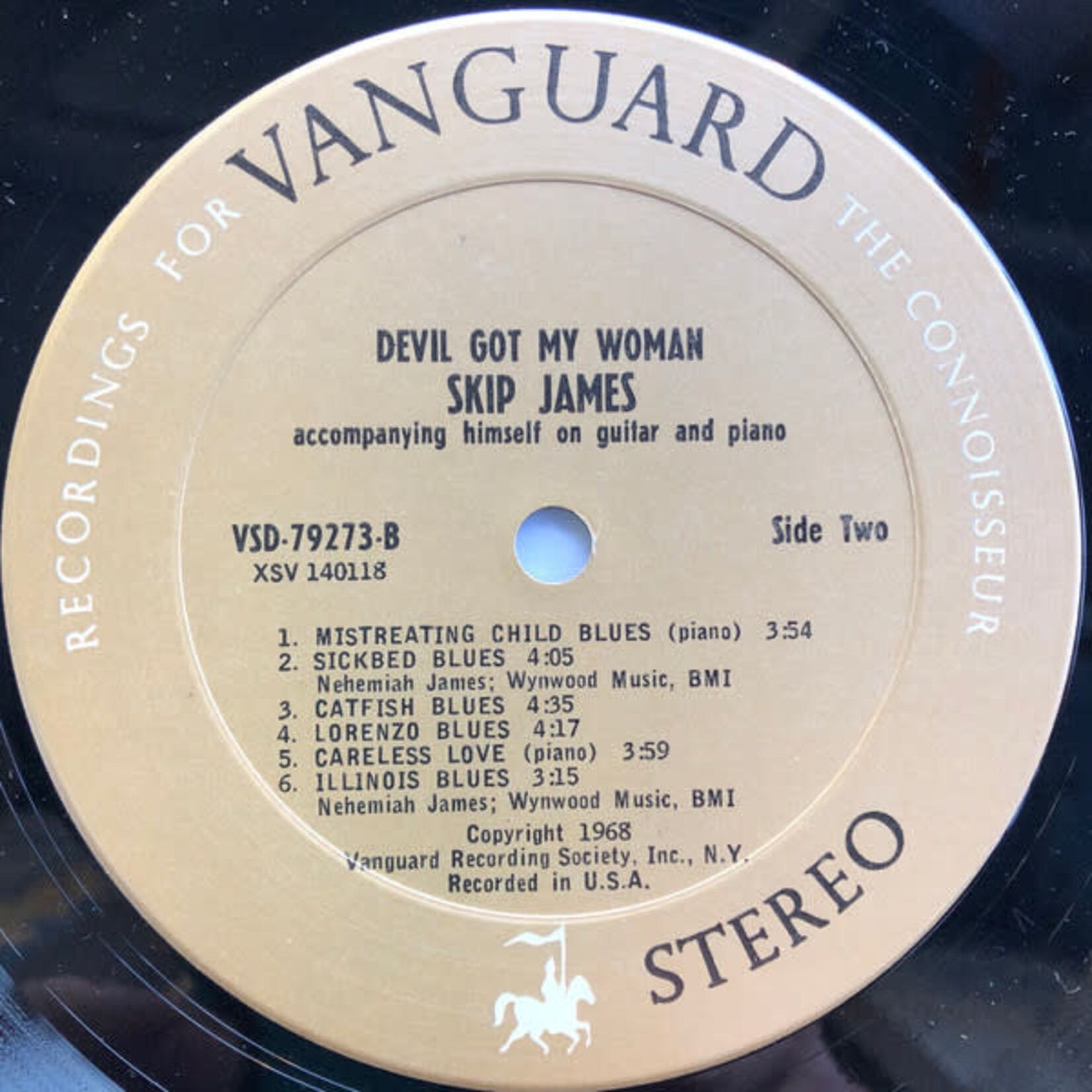 [Kollectible Vinyl] Skip James: Devil Got My Woman (1968, USA, Company Inner, VG+) [VANGUARD]