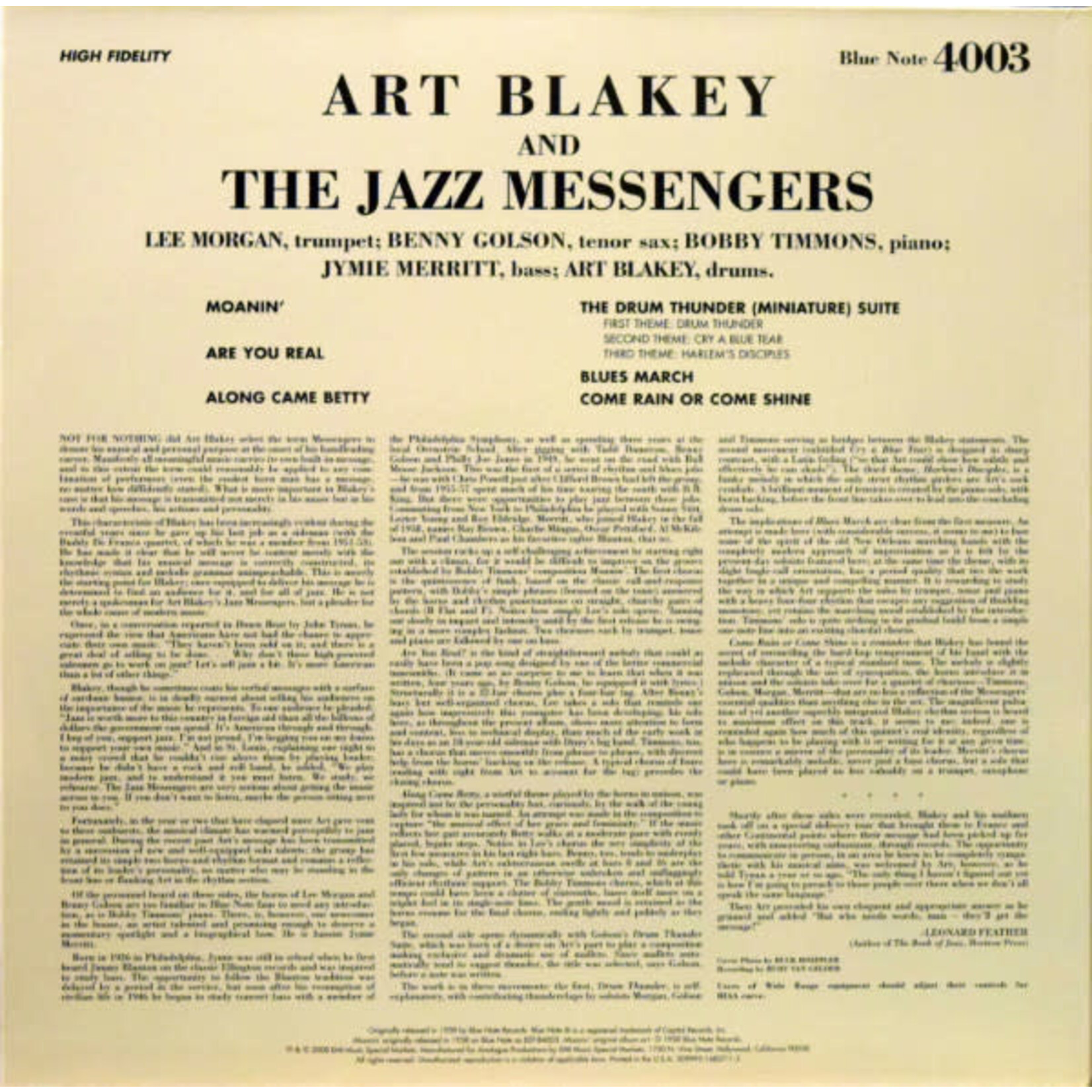 [Kollectible Vinyl] Blaker, Art: Art Blakey And The Jazz Messengers [KOLLECTIBLES]