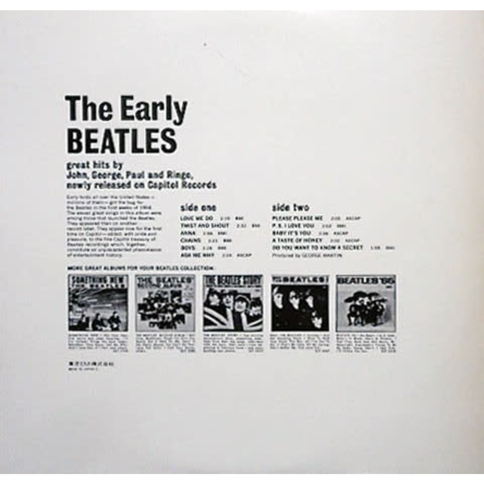 [Kollectible Vinyl] Beatles: The Early Beatles [KOLLECTIBLES]