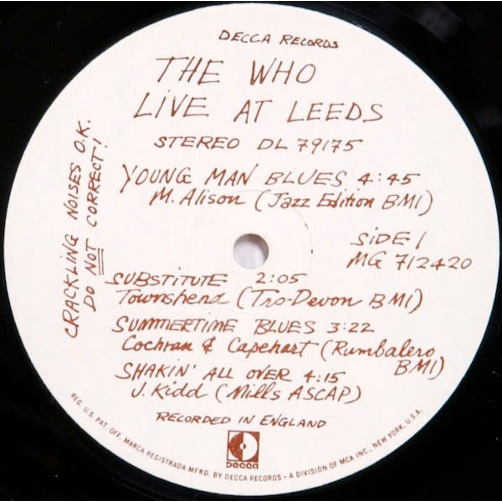 [Kollectibles] The Who: Live At Leeds: [KOLLECTIBLES]