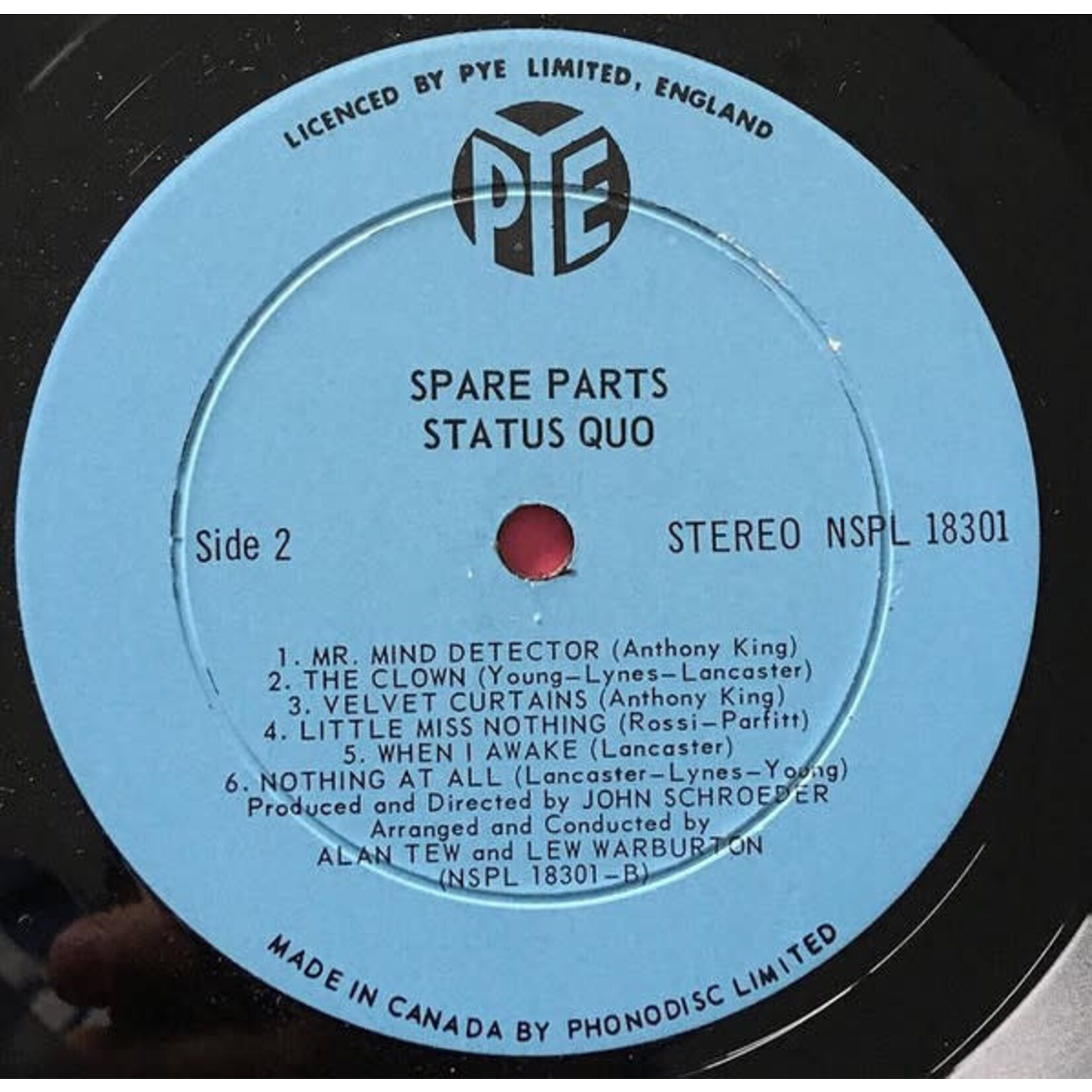 [Kollectible Vinyl] Status Quo: Spare Parts (1989, CANADA, VG+) [PYE]