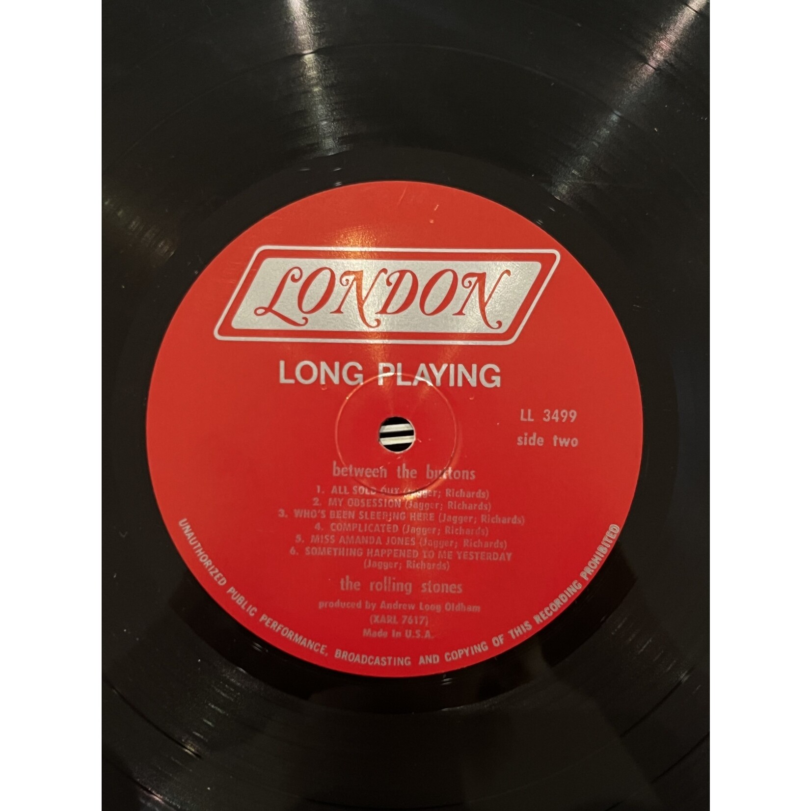 [Kollectible Vinyl] The Rolling Stones: Between The Buttons (1967, USA, MONO, VG+) [LONDON]