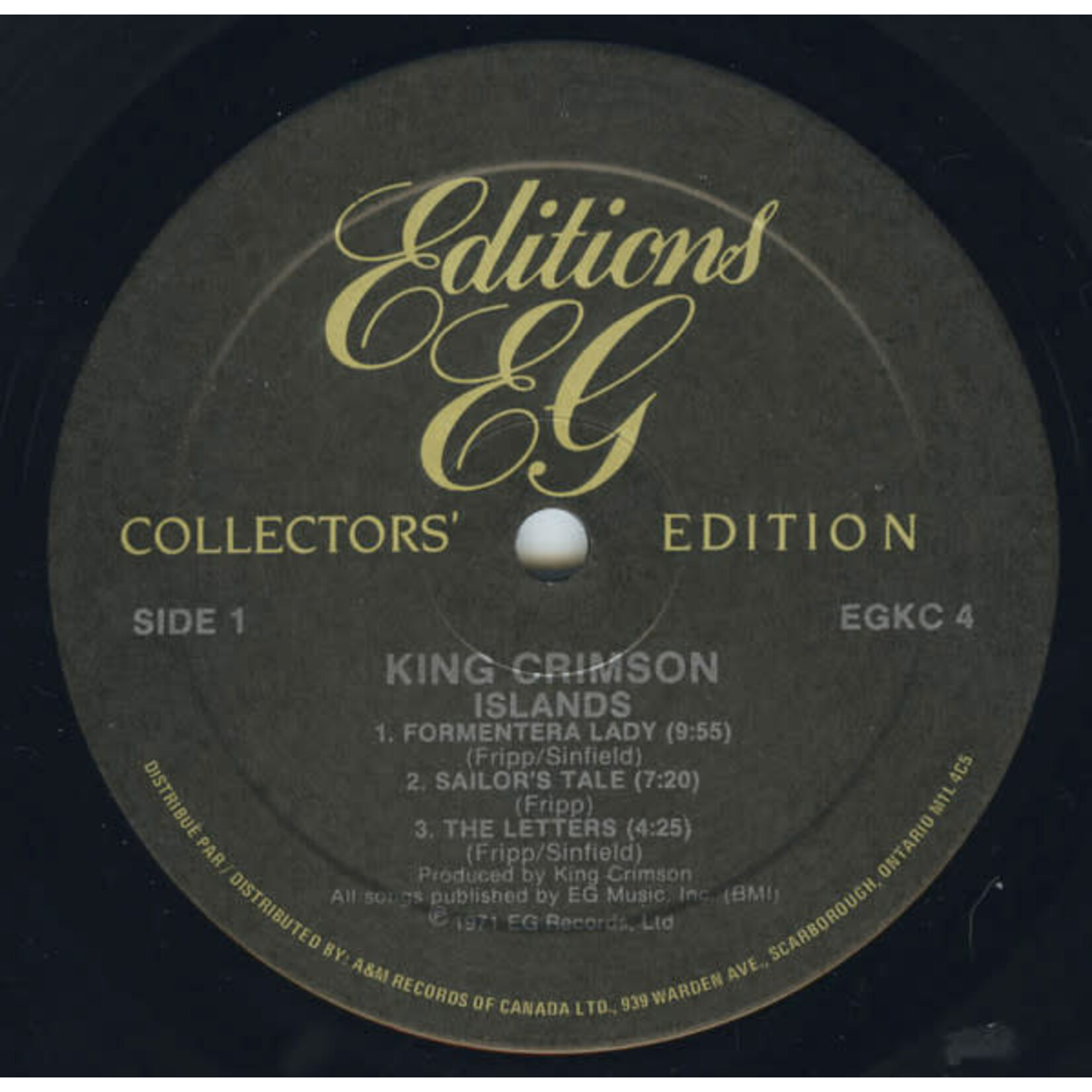 [Kollectible Vinyl] King Crimson: Islands {1987, CANADA, Audiophile, Sealed} [A&M]