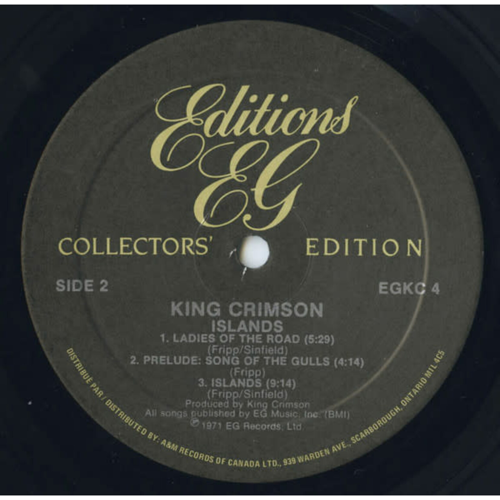 [Kollectible Vinyl] King Crimson: Islands {1987, CANADA, Audiophile, Sealed} [A&M]