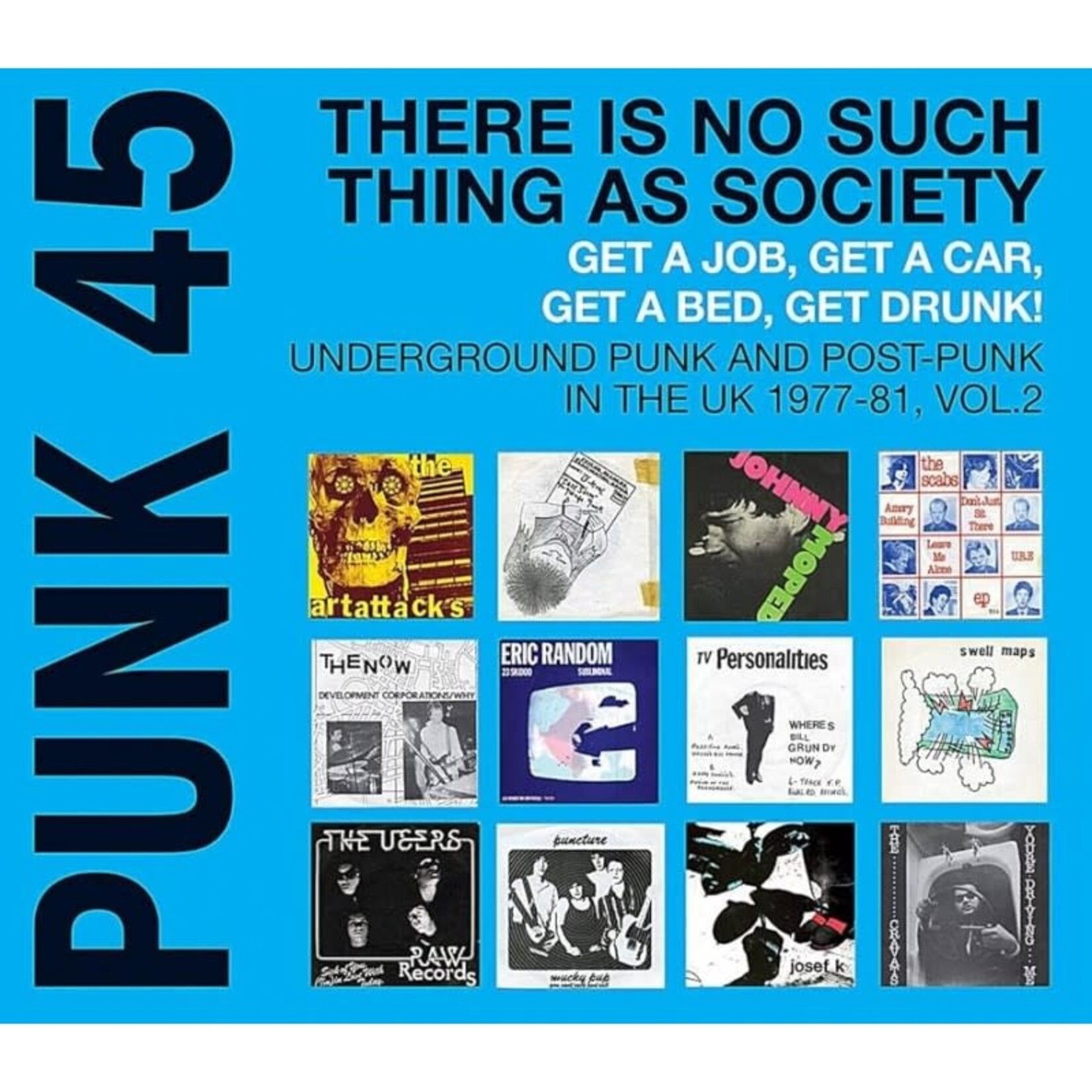 [New Vinyl] Various Artists: Soul Jazz Records presents Punk 45 - There Is No Such Thing As Society – Underground Punk And Post-Punk In The UK 1977-81 (2LP, cyan blue vinyl) [SOUL JAZZ RECORDS]