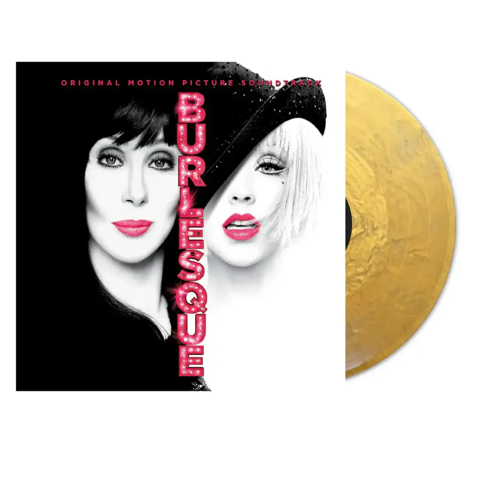 [New Vinyl] Cher & Christina Aguilera: Burlesque--Original Motion Picture Soundtrack (metallic gold vinyl) [REAL GONE]