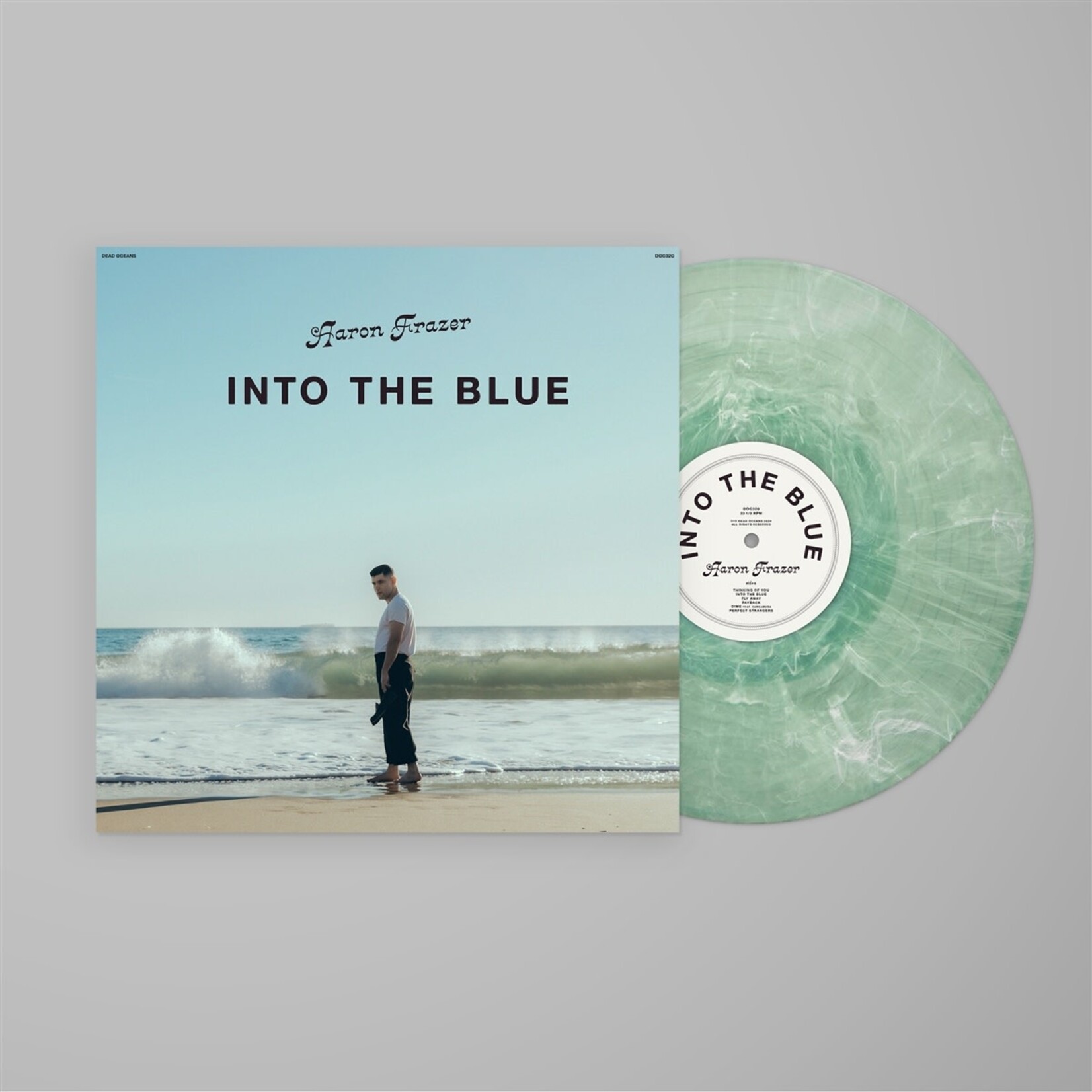 [New] Frazer, Aaron: Into The Blue (frosted coke bottle clear vinyl) [DEAD OCEANS]