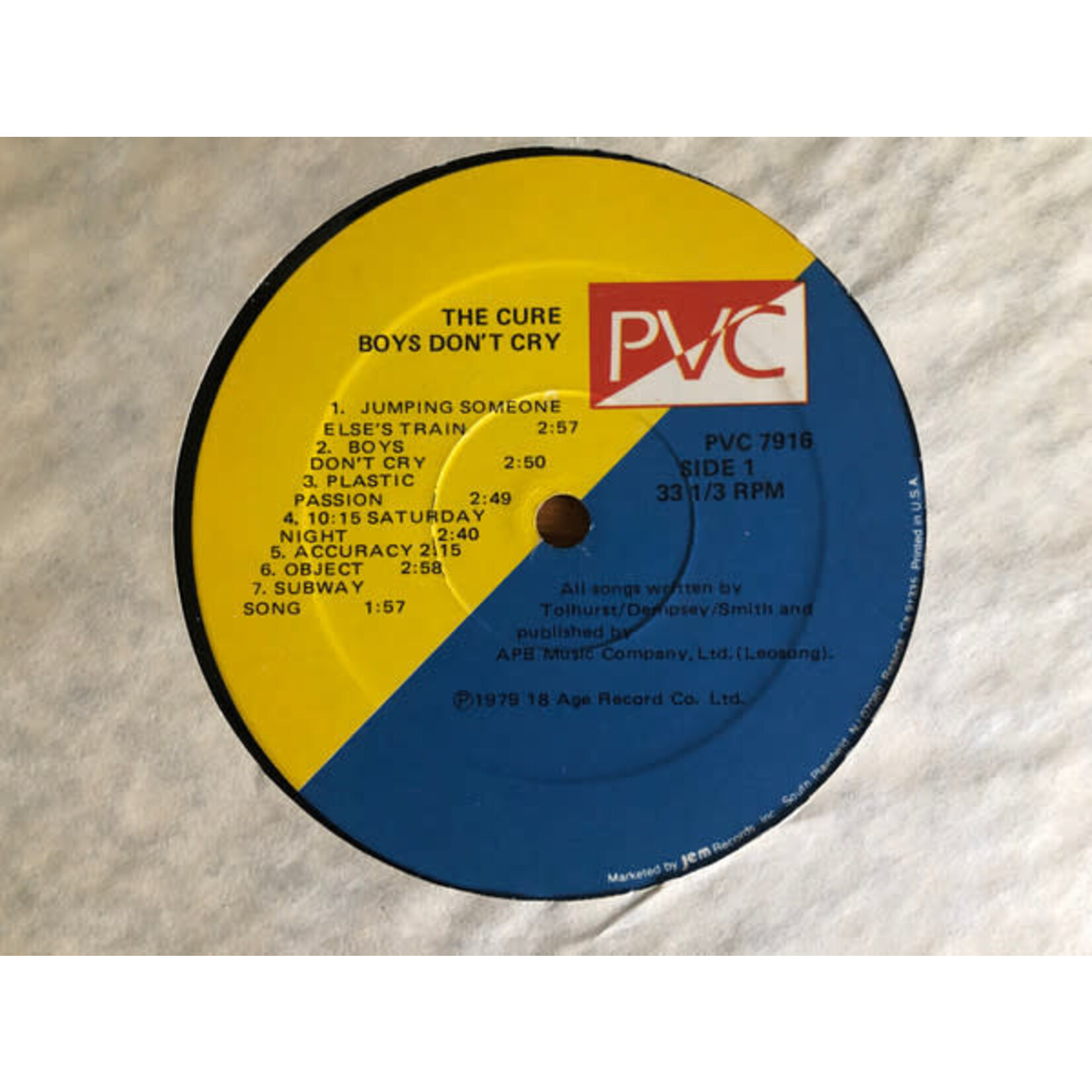 [Kollectible Vinyl] Cure, The: Boys Don't Cry [KOLLECTIBLES]